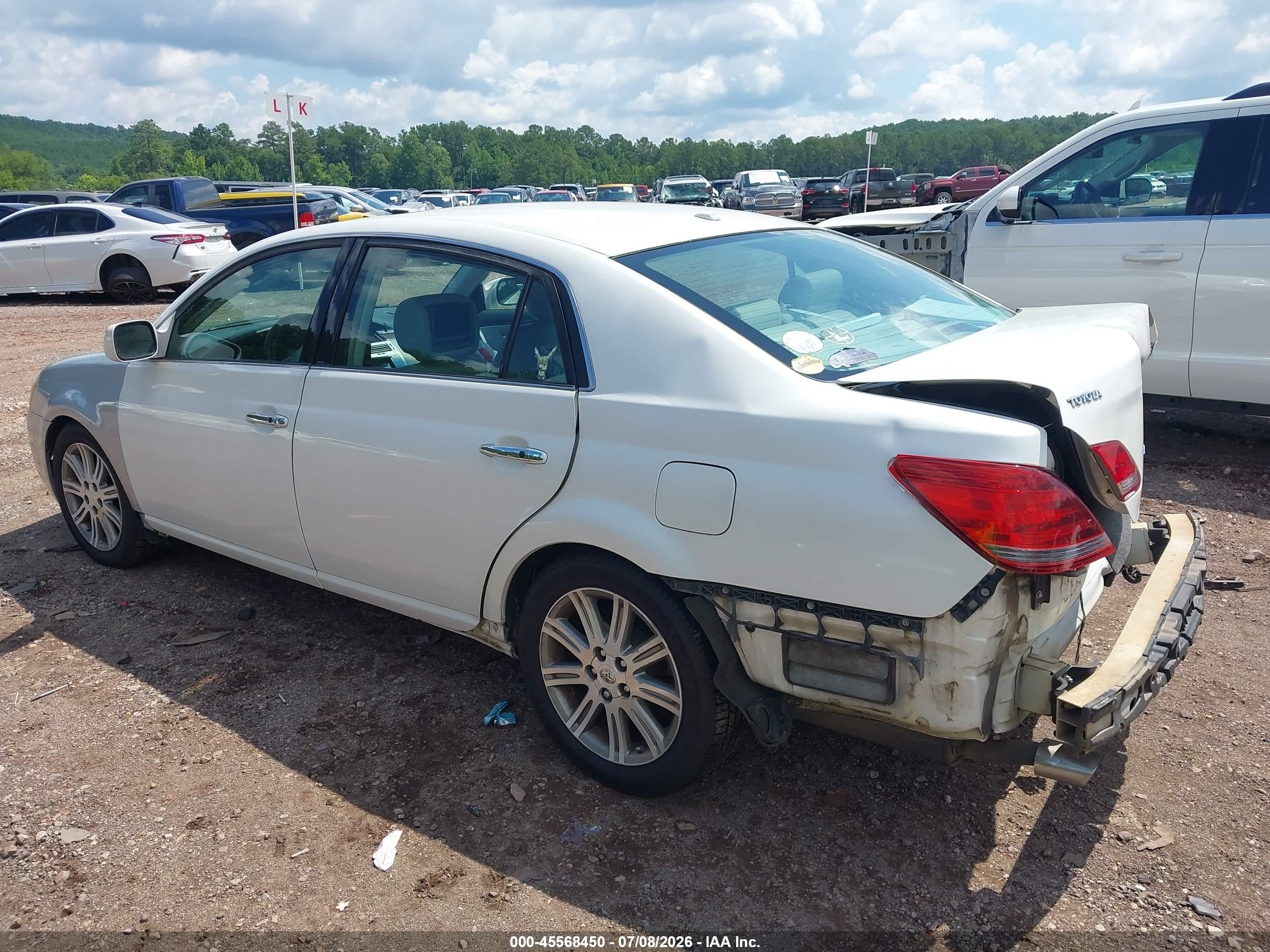 2009 Toyota Avalon Limited White vin: 4T1BK36BX9U336950