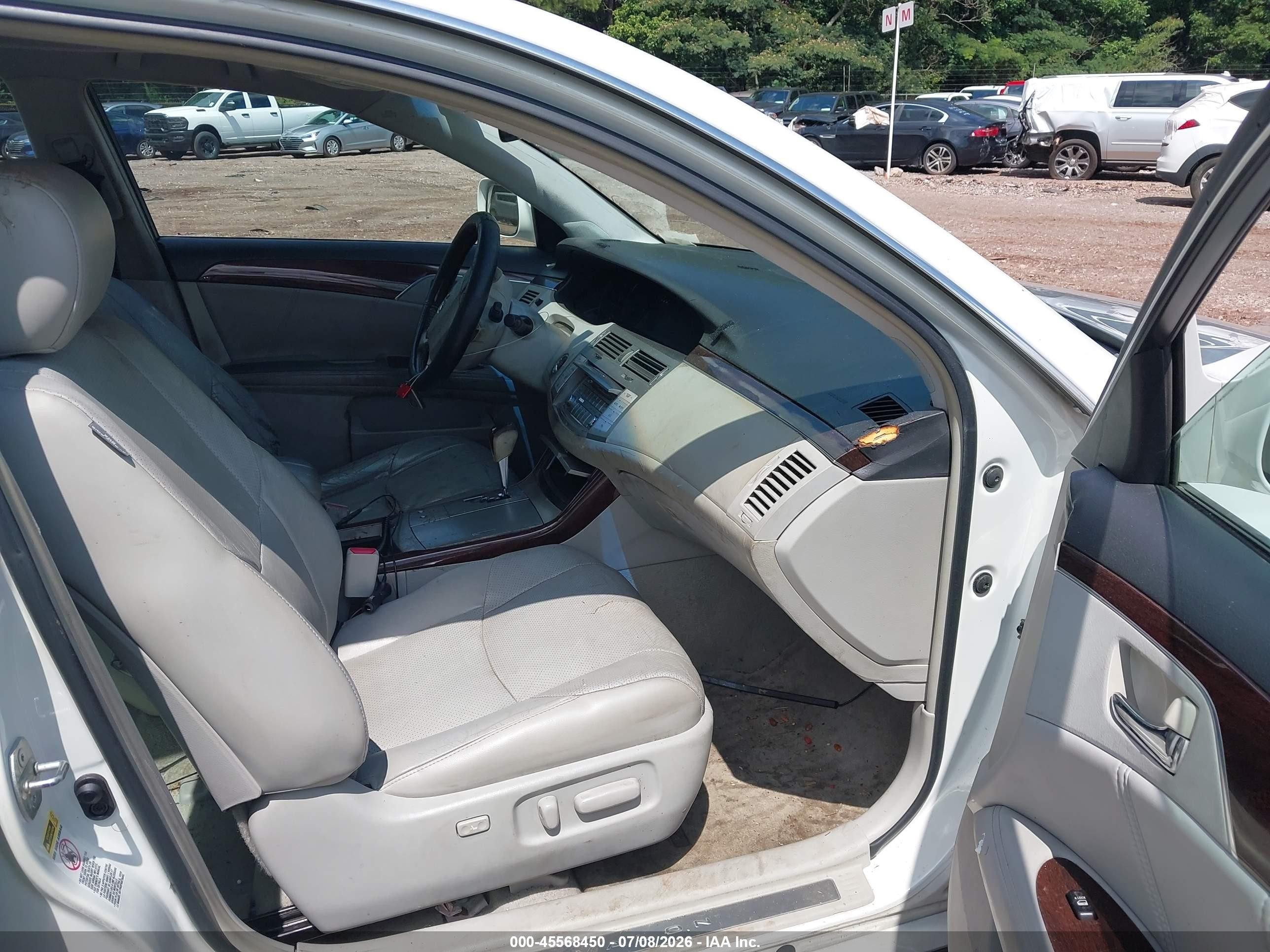 2009 Toyota Avalon Limited White vin: 4T1BK36BX9U336950