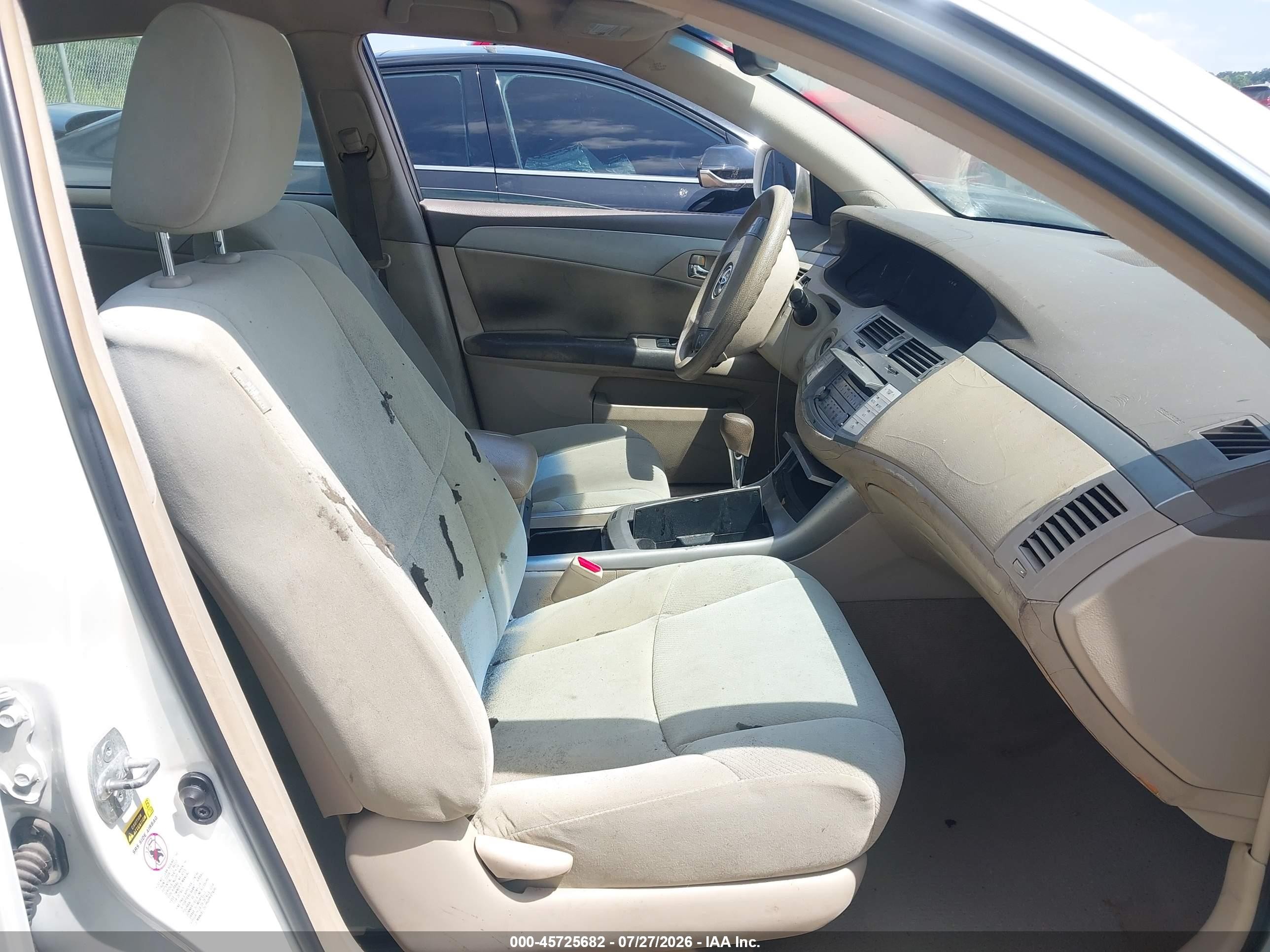 2009 Toyota Avalon Xl White vin: 4T1BK36BX9U343347