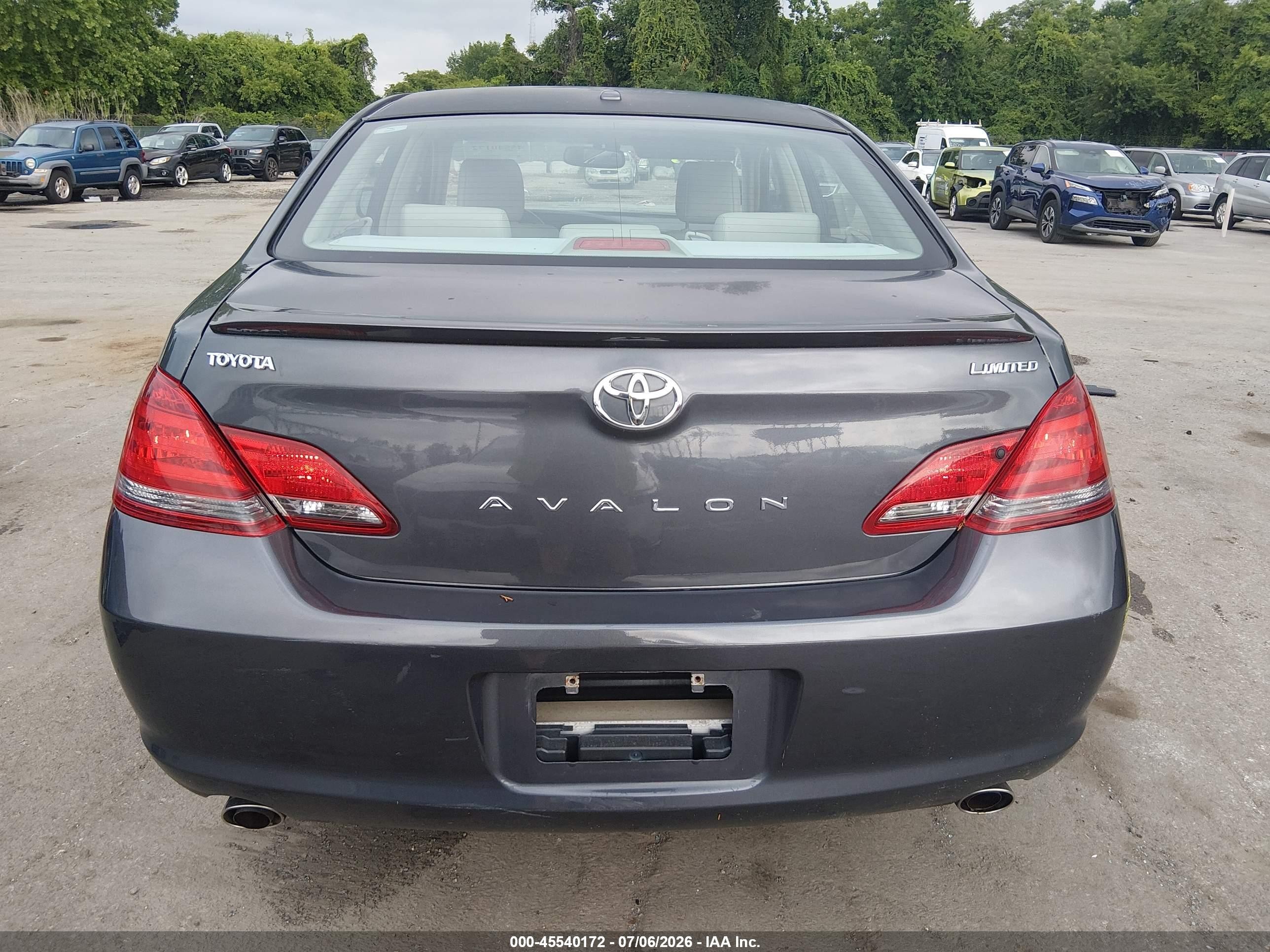 2009 Toyota Avalon Limited Gray vin: 4T1BK36BX9U346975