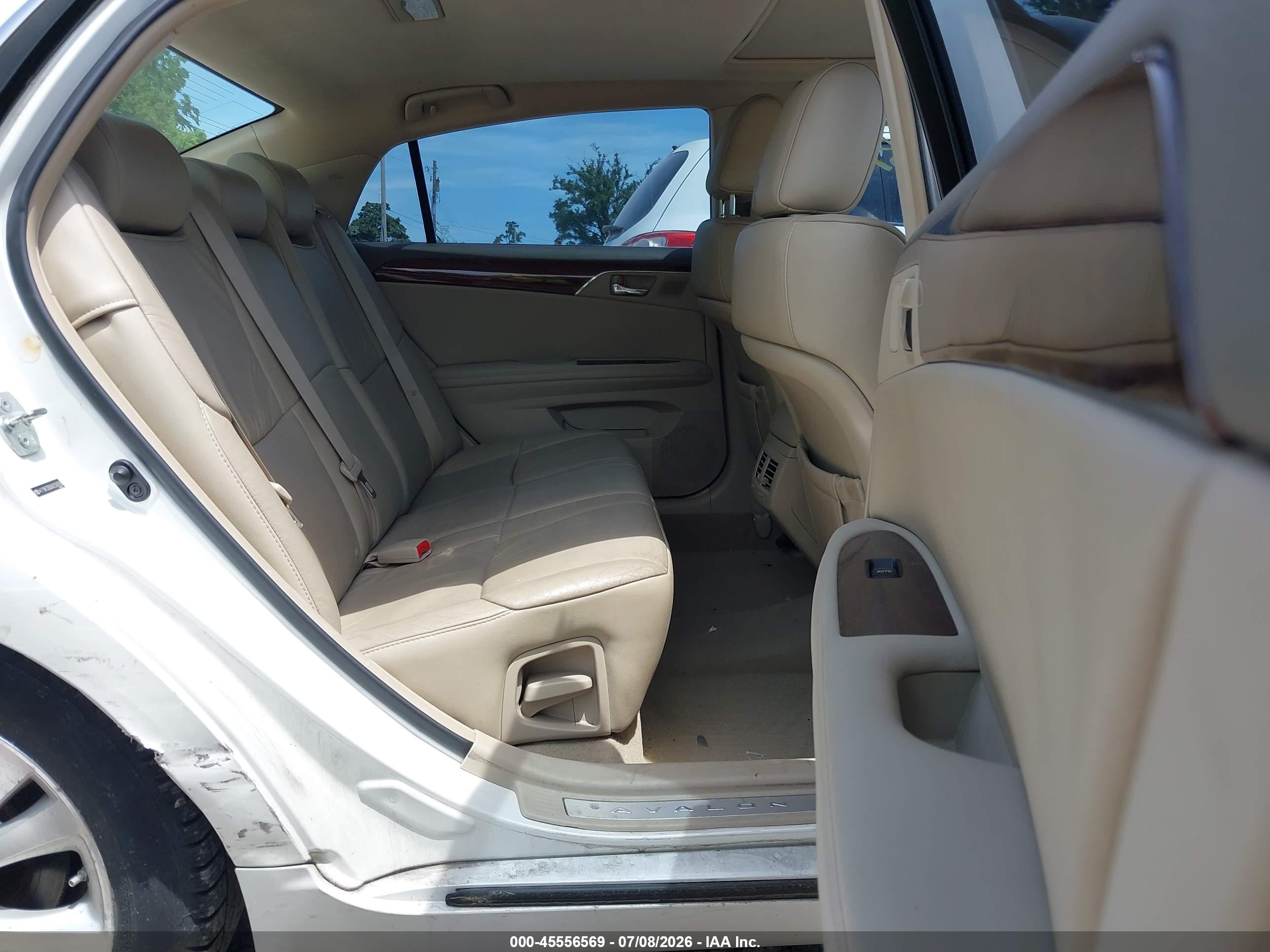2010 Toyota Avalon Xls White vin: 4T1BK3DB0AU358706