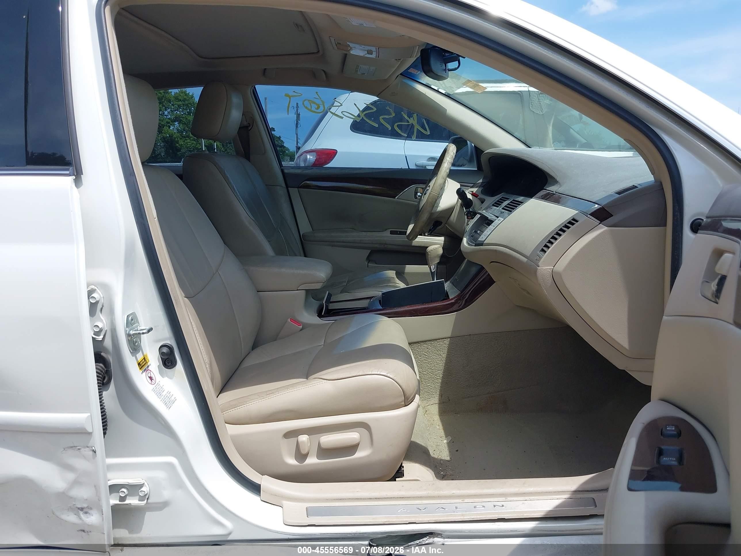 2010 Toyota Avalon Xls White vin: 4T1BK3DB0AU358706