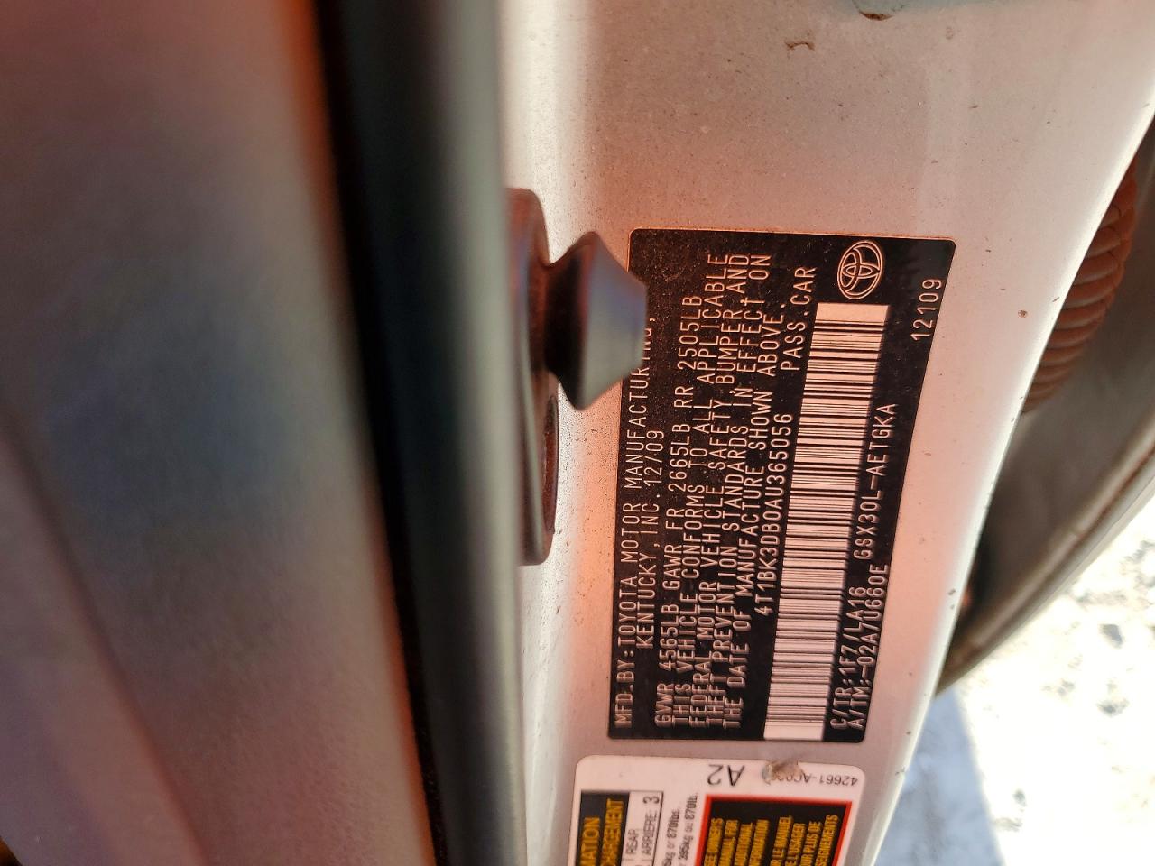 2010 Toyota Avalon Xls Silver vin: 4T1BK3DB0AU365056