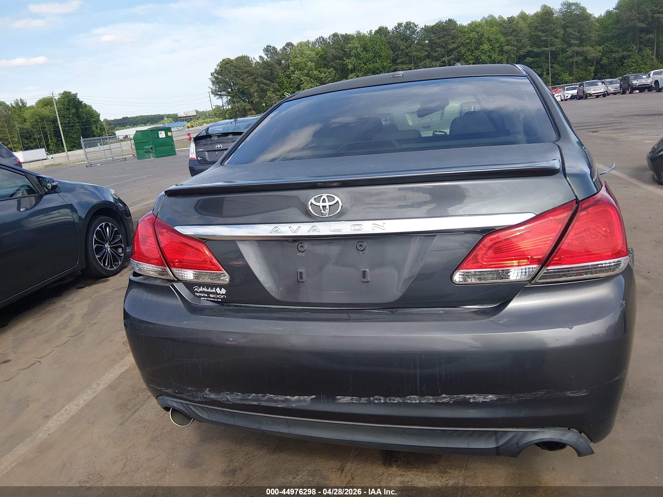 2011 Toyota Avalon Limited Gray vin: 4T1BK3DB0BU383557