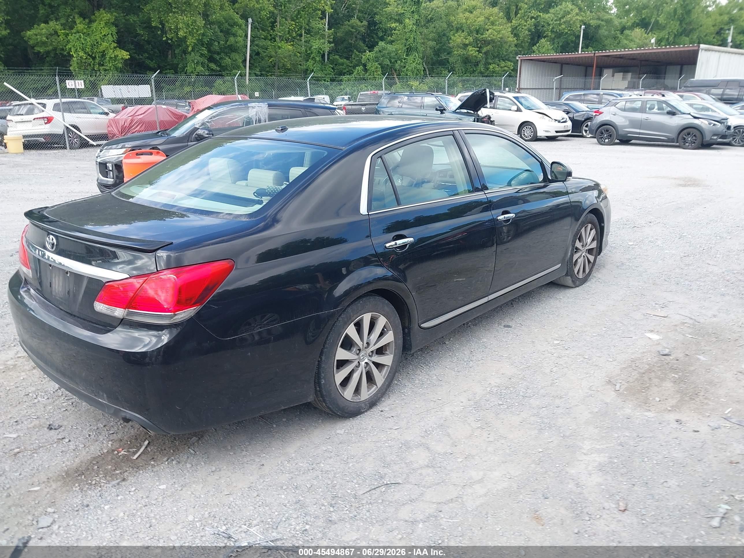 2011 Toyota Avalon Limited Black vin: 4T1BK3DB0BU417447