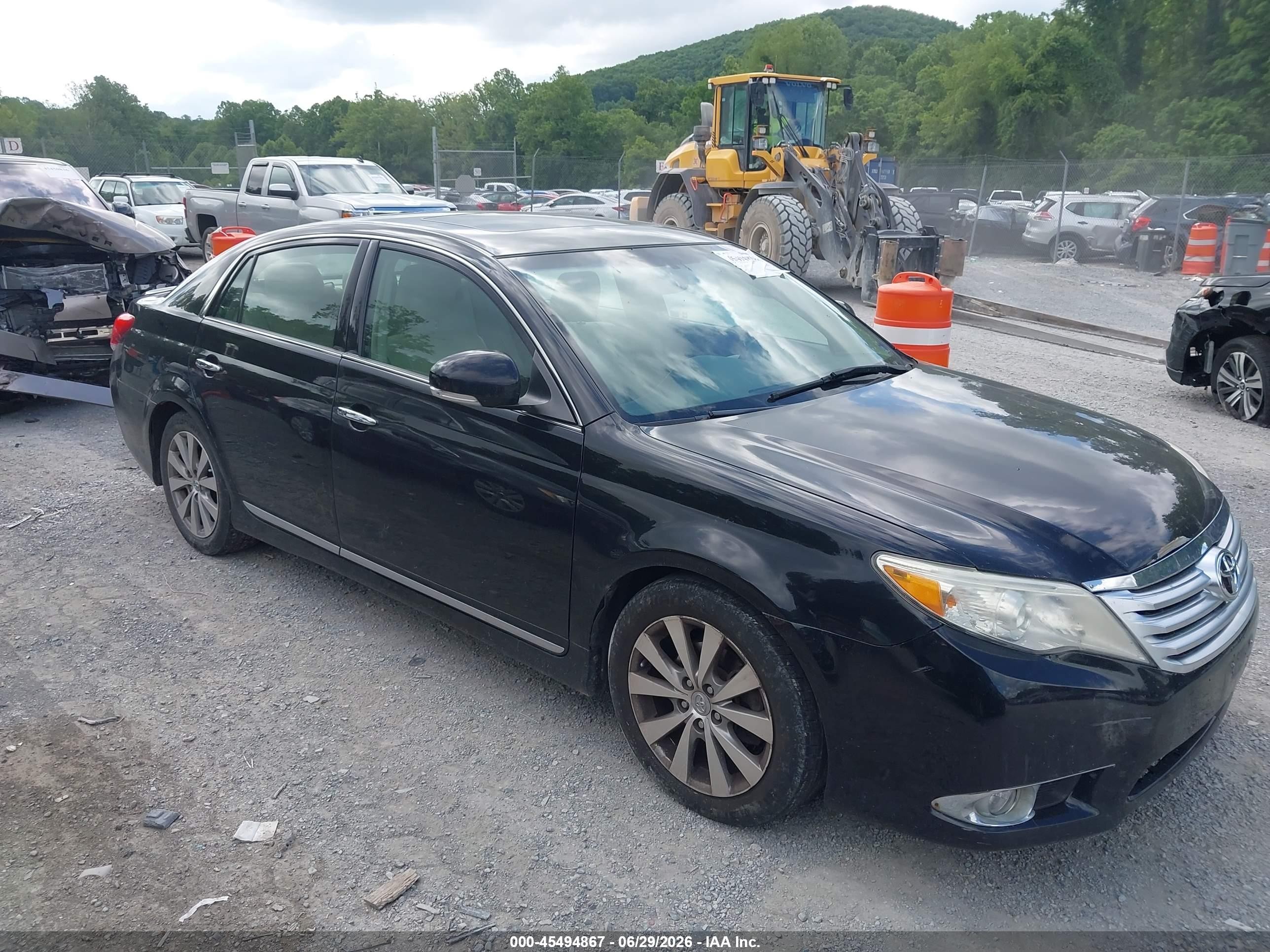 2011 Toyota Avalon Limited Black vin: 4T1BK3DB0BU417447