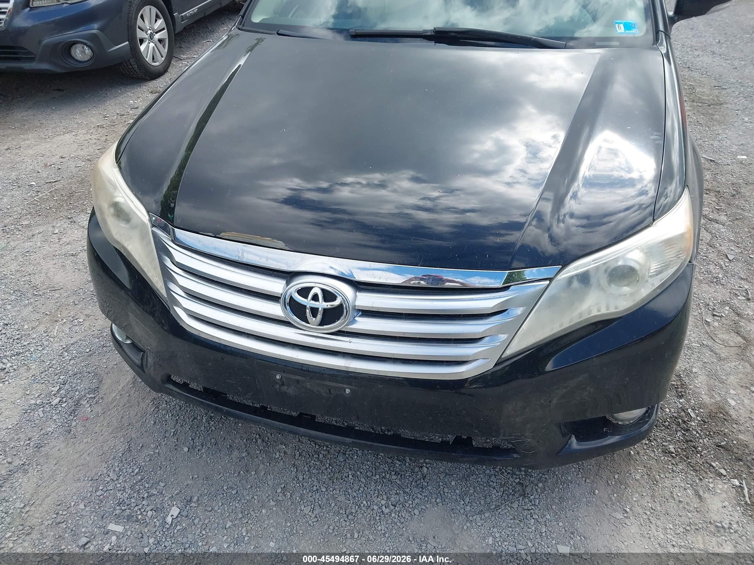 2011 Toyota Avalon Limited Black vin: 4T1BK3DB0BU417447