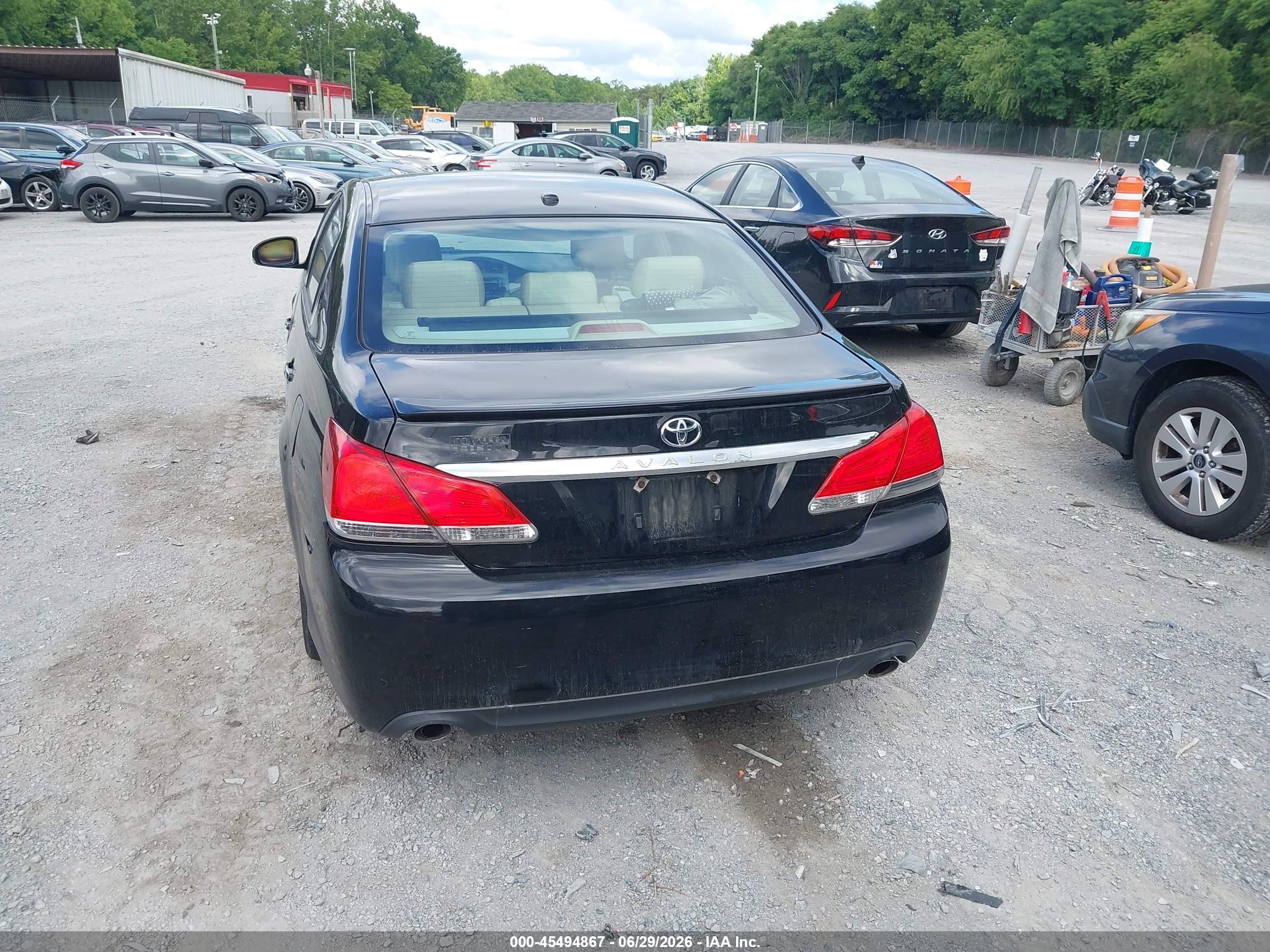 2011 Toyota Avalon Limited Black vin: 4T1BK3DB0BU417447