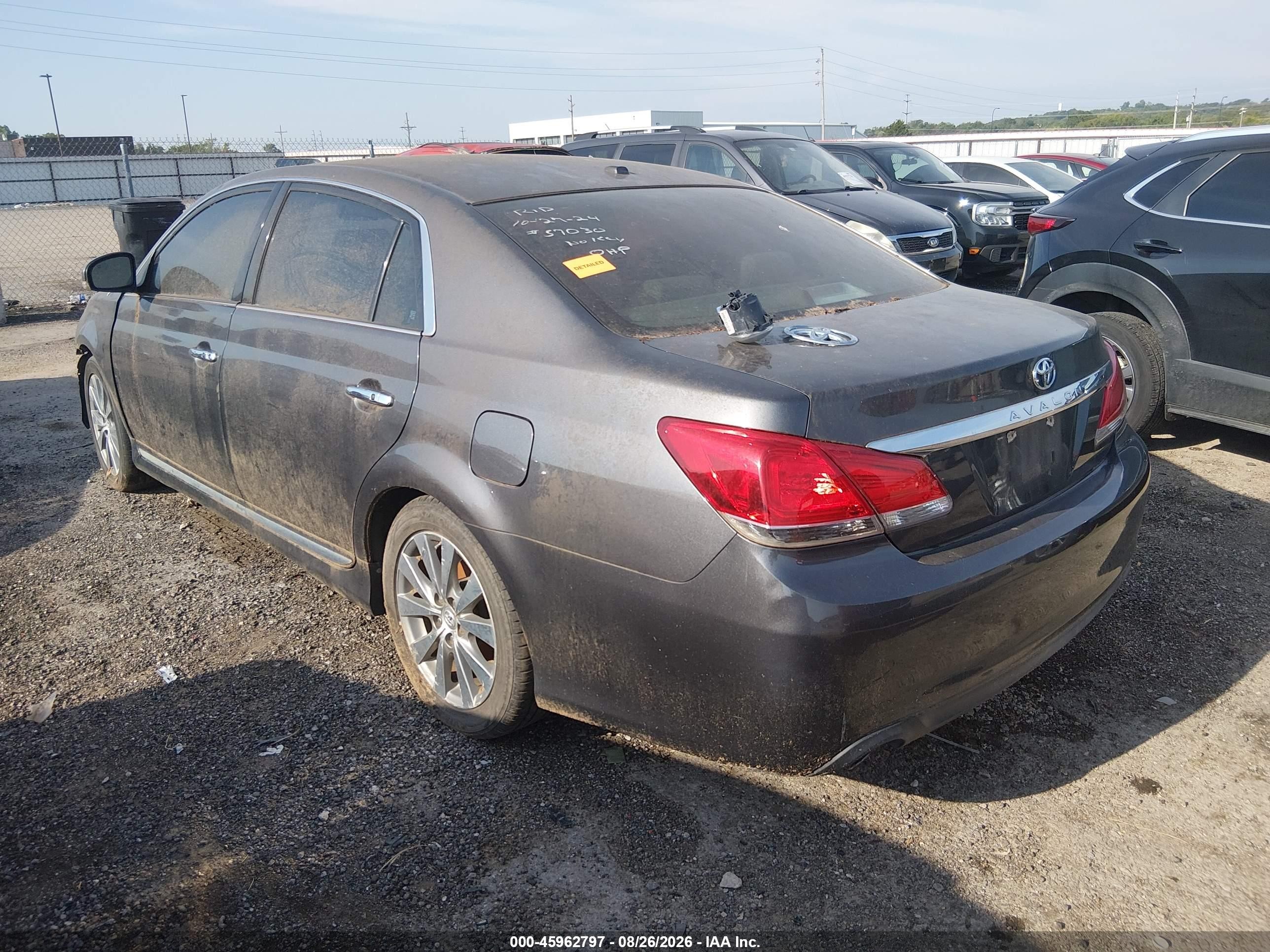 2012 Toyota Avalon Limited Серый vin: 4T1BK3DB0CU446075