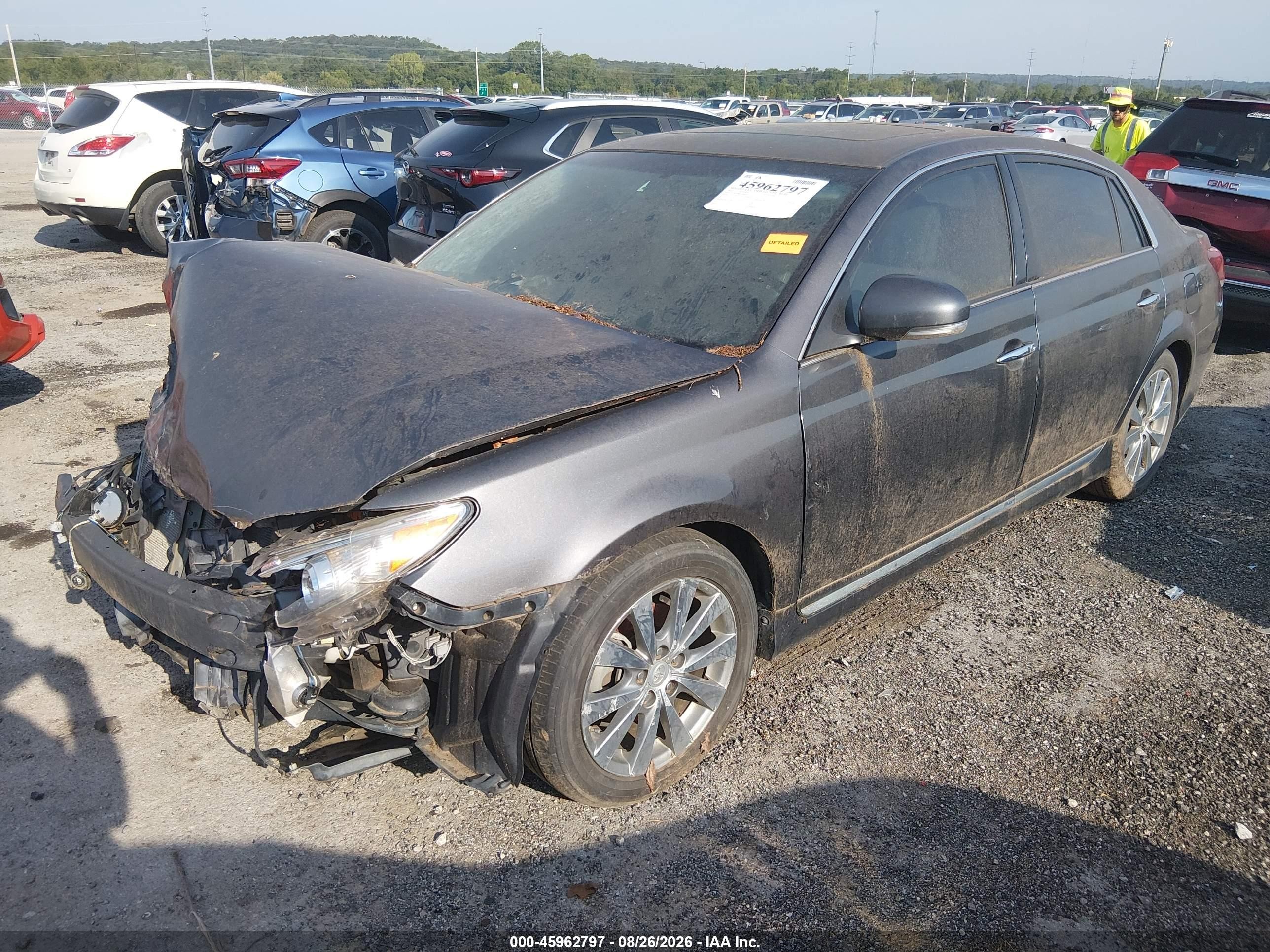 2012 Toyota Avalon Limited Серый vin: 4T1BK3DB0CU446075