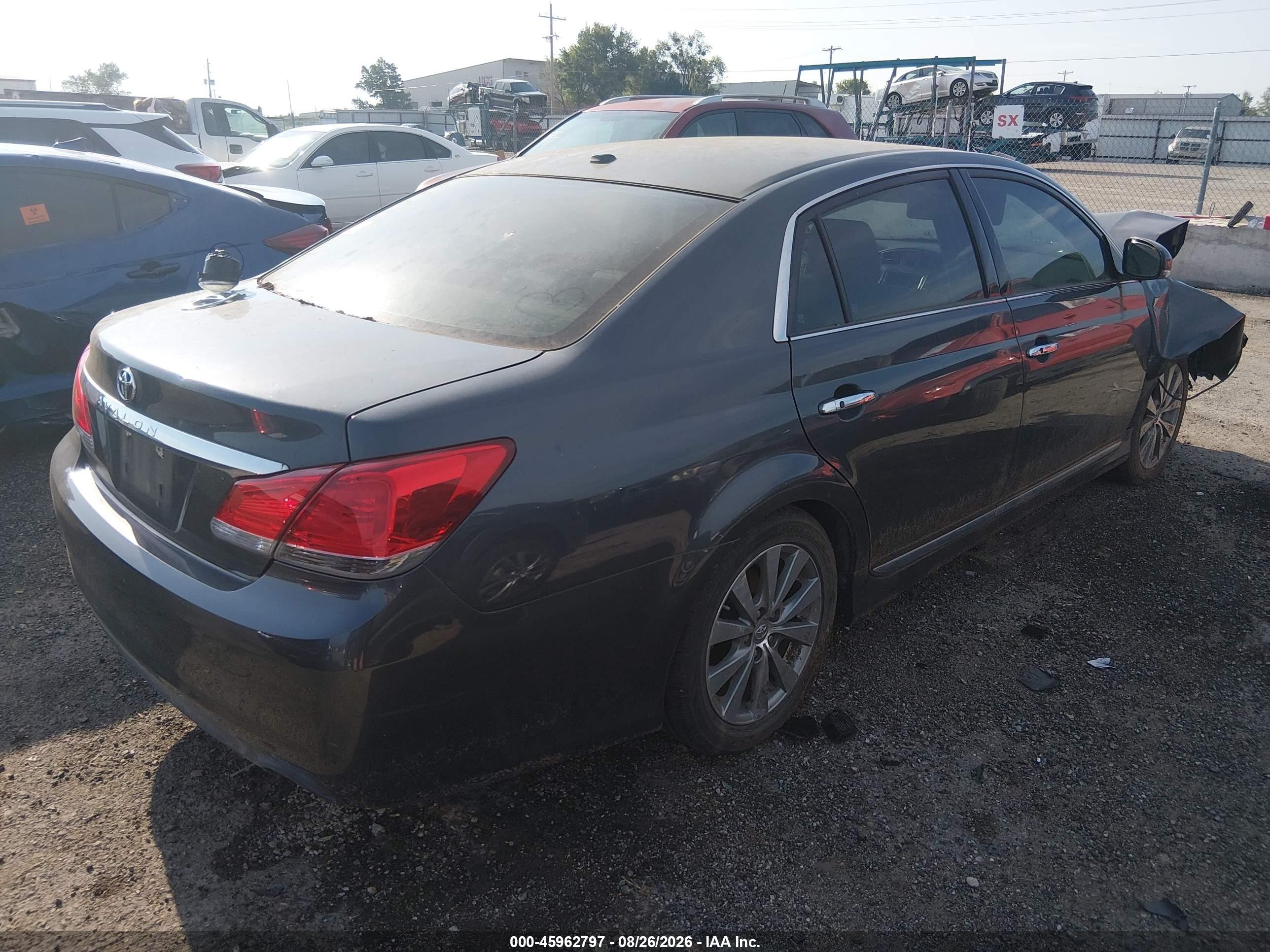 2012 Toyota Avalon Limited Серый vin: 4T1BK3DB0CU446075