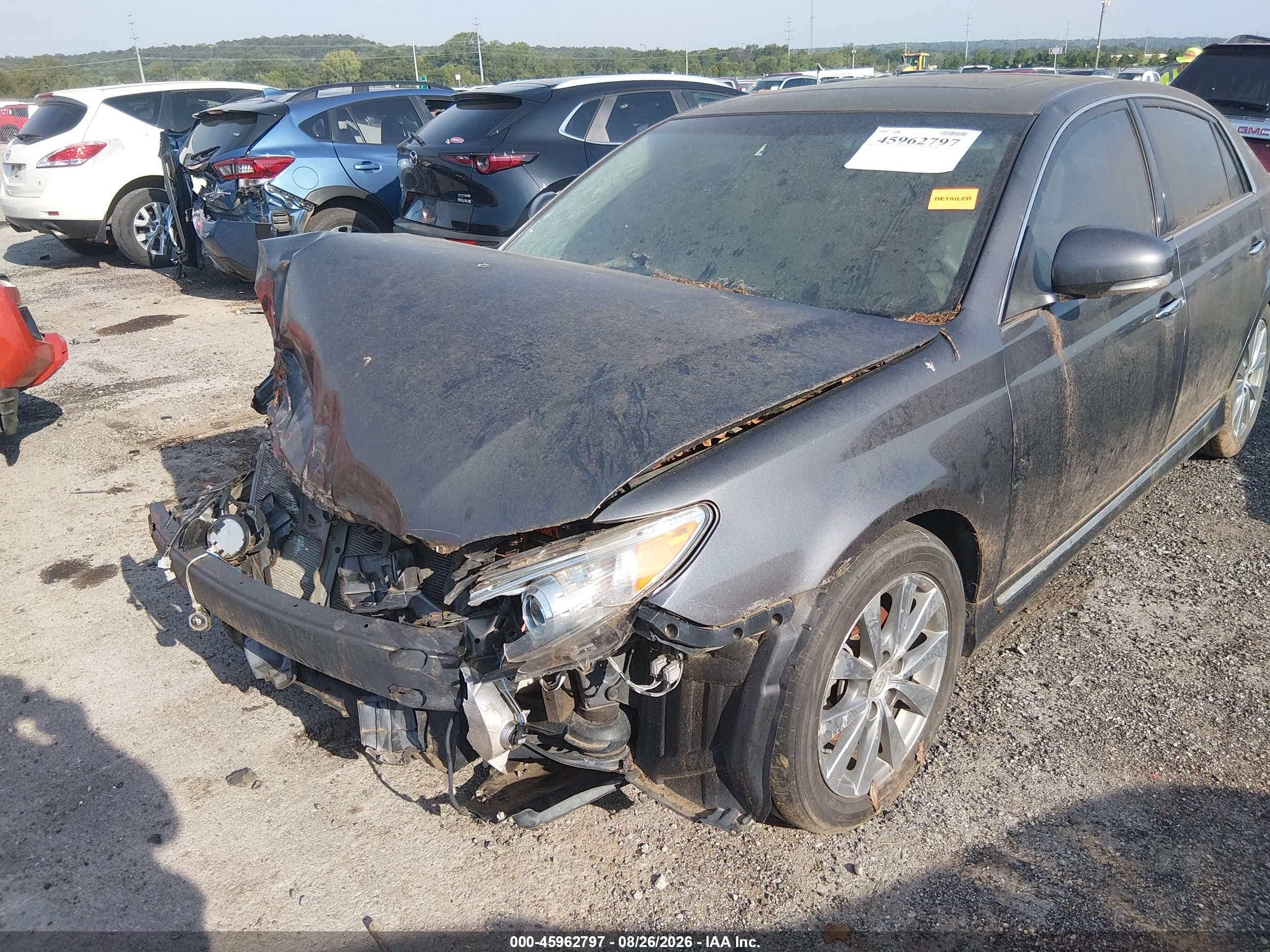 2012 Toyota Avalon Limited Серый vin: 4T1BK3DB0CU446075