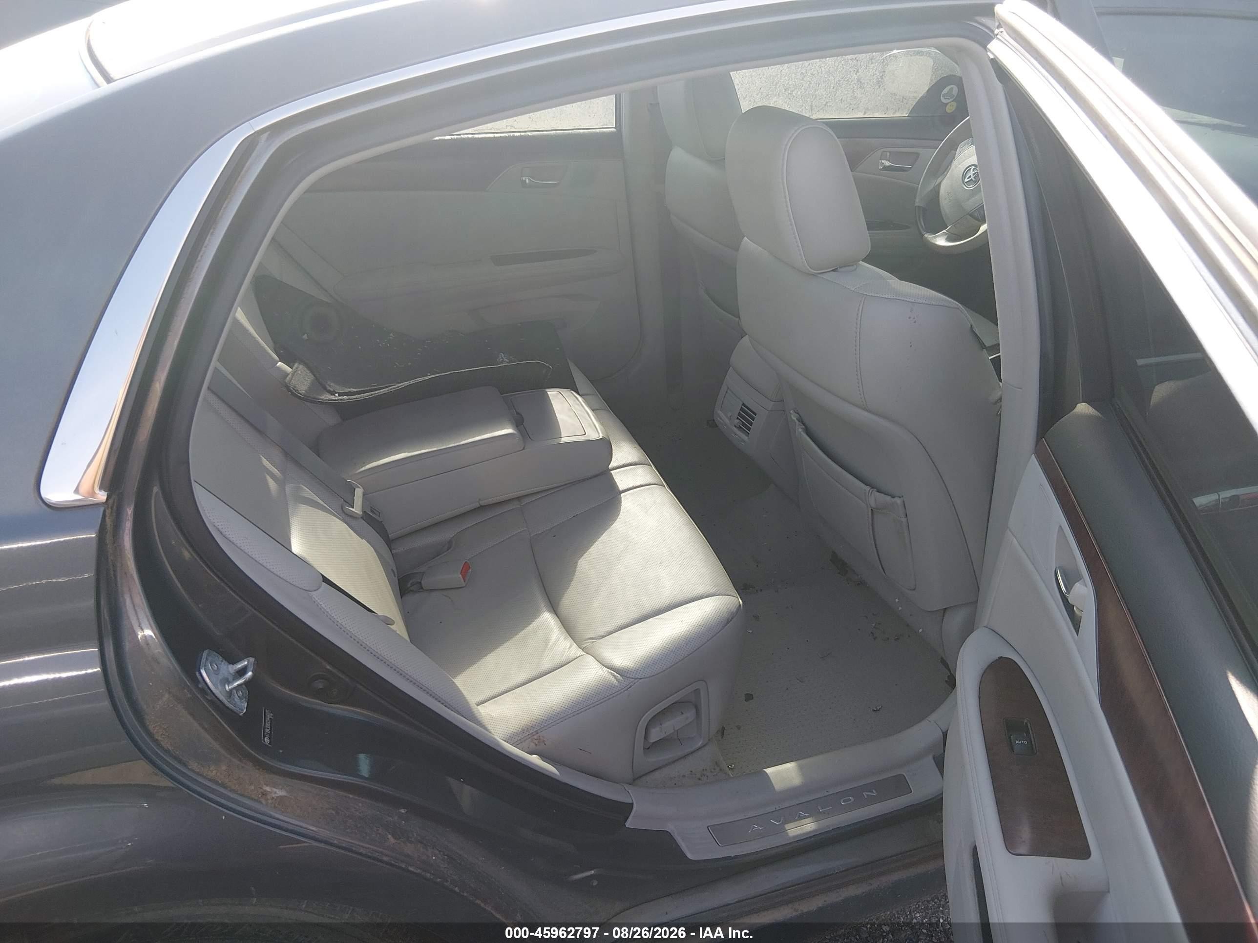 2012 Toyota Avalon Limited Серый vin: 4T1BK3DB0CU446075