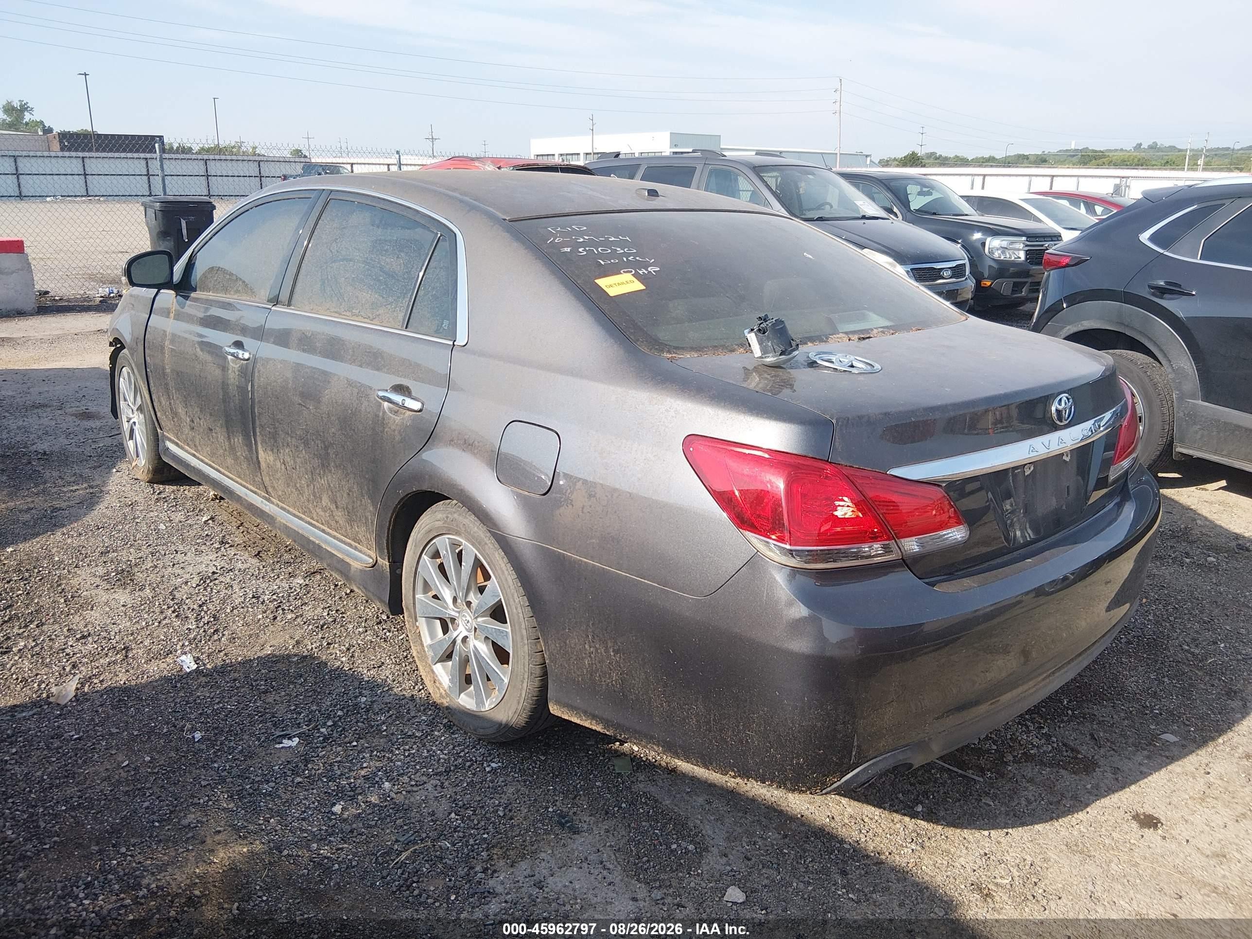 2012 Toyota Avalon Limited Серый vin: 4T1BK3DB0CU446075