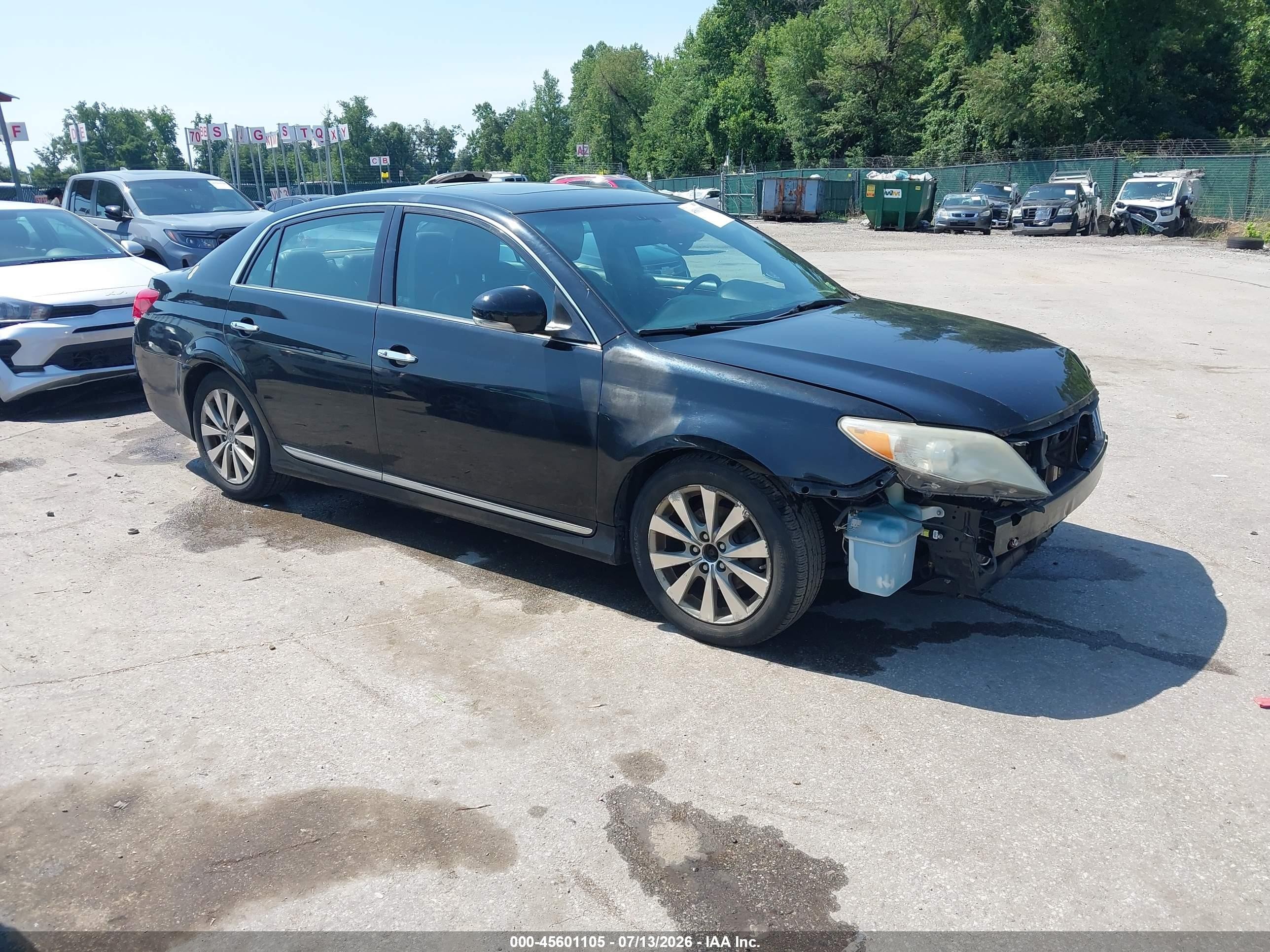 2012 Toyota Avalon Limited Black vin: 4T1BK3DB0CU458307