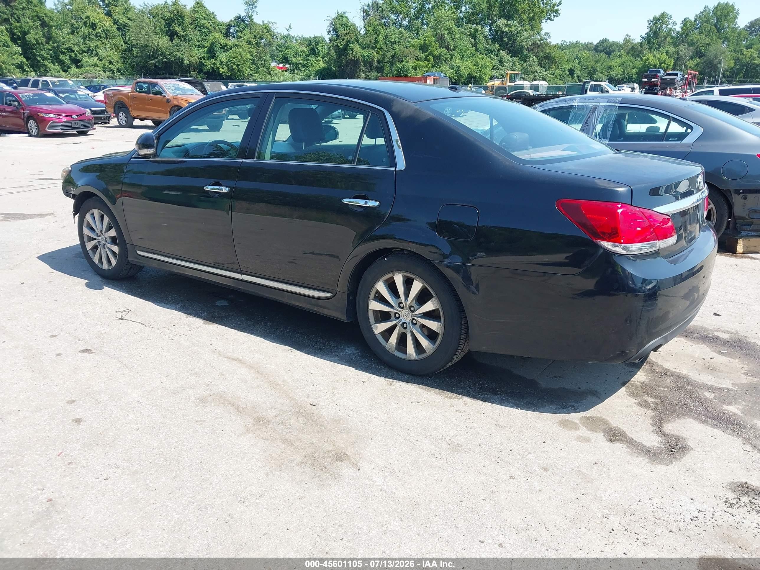 2012 Toyota Avalon Limited Черный vin: 4T1BK3DB0CU458307