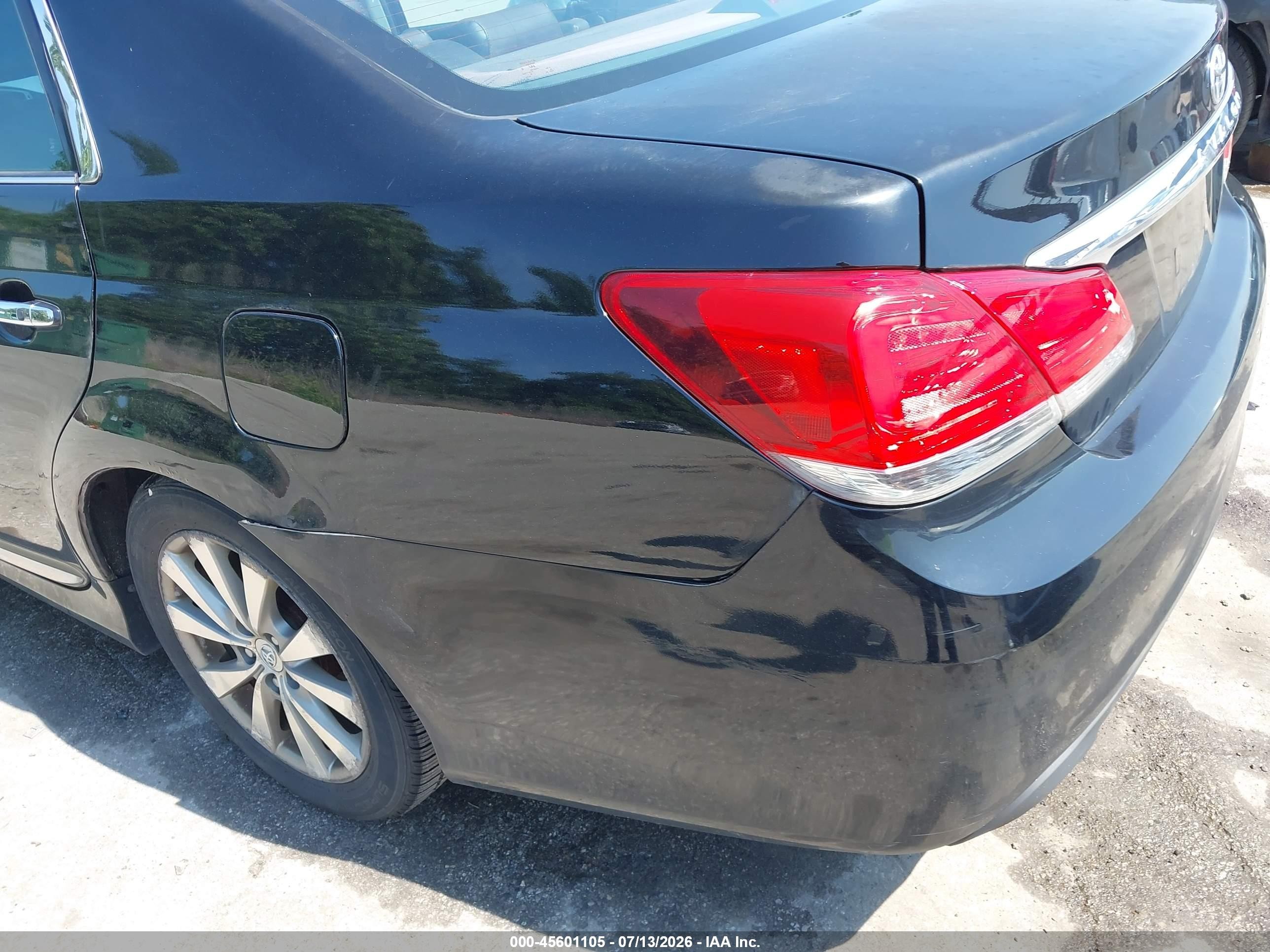 2012 Toyota Avalon Limited Черный vin: 4T1BK3DB0CU458307