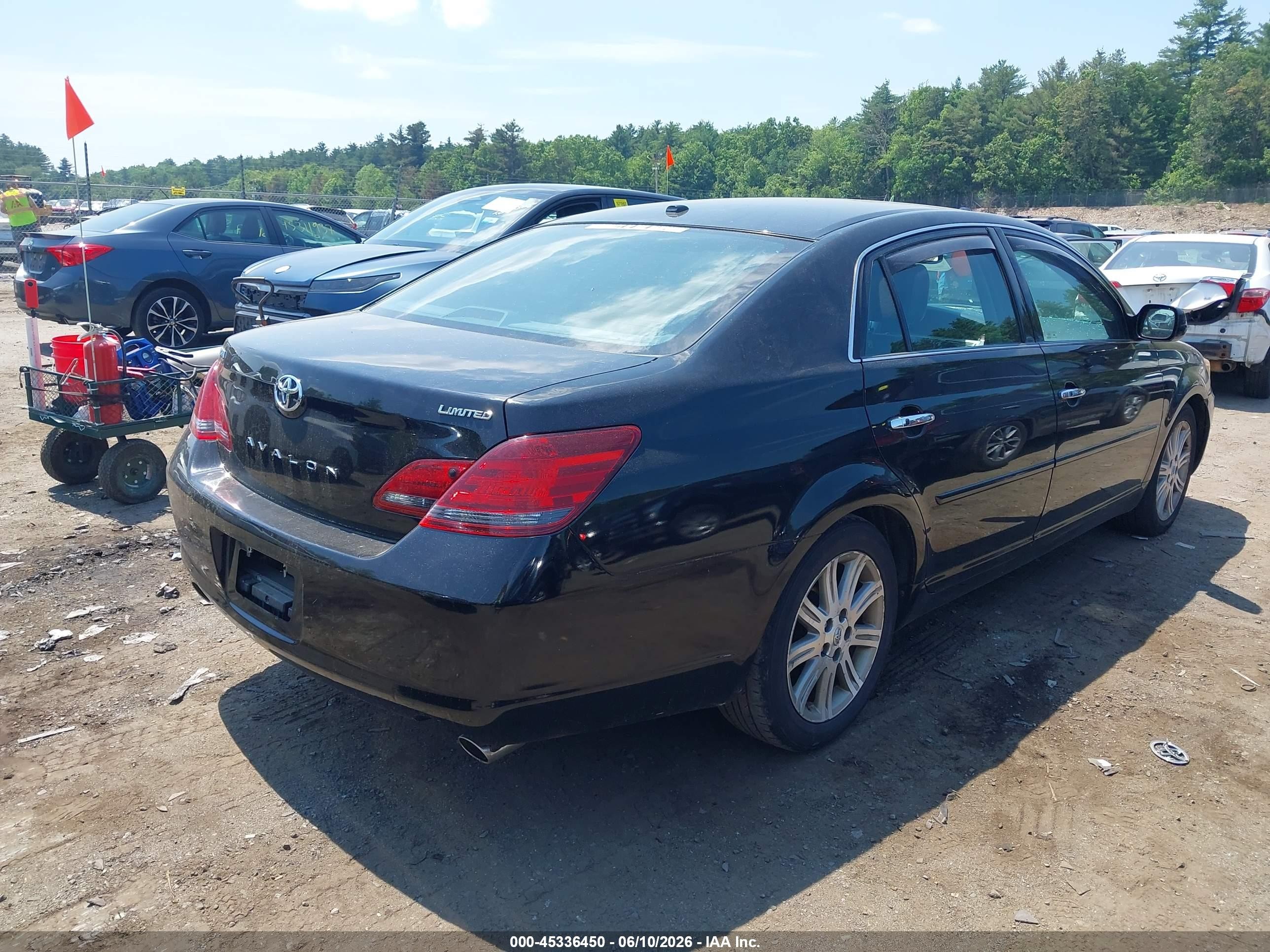2010 Toyota Avalon Limited Black vin: 4T1BK3DB1AU352025