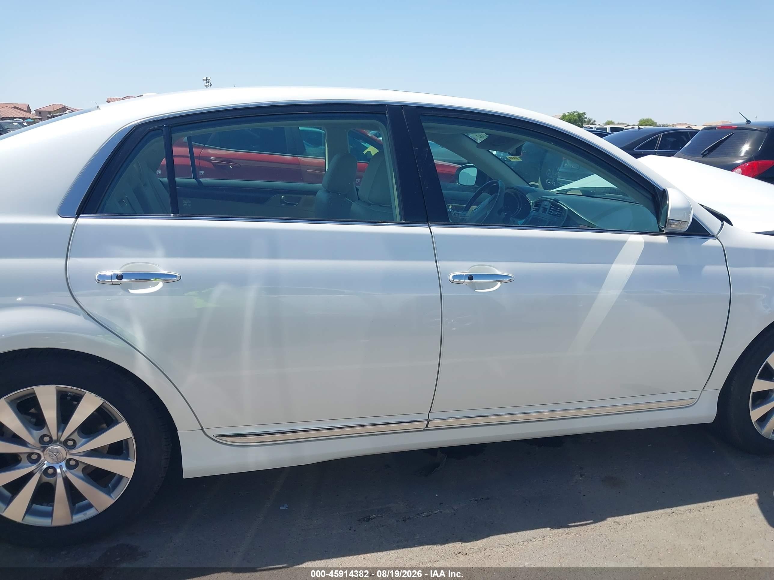 2011 Toyota Avalon Limited White vin: 4T1BK3DB1BU385365