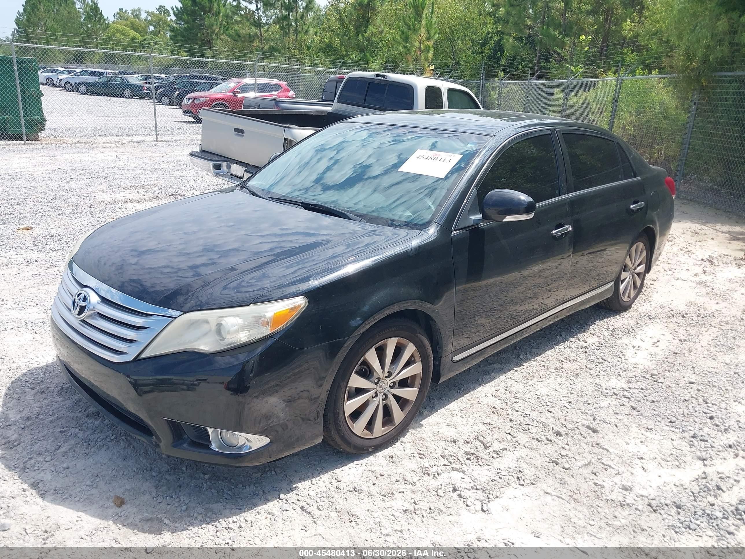 2011 Toyota Avalon Limited Black vin: 4T1BK3DB1BU397743