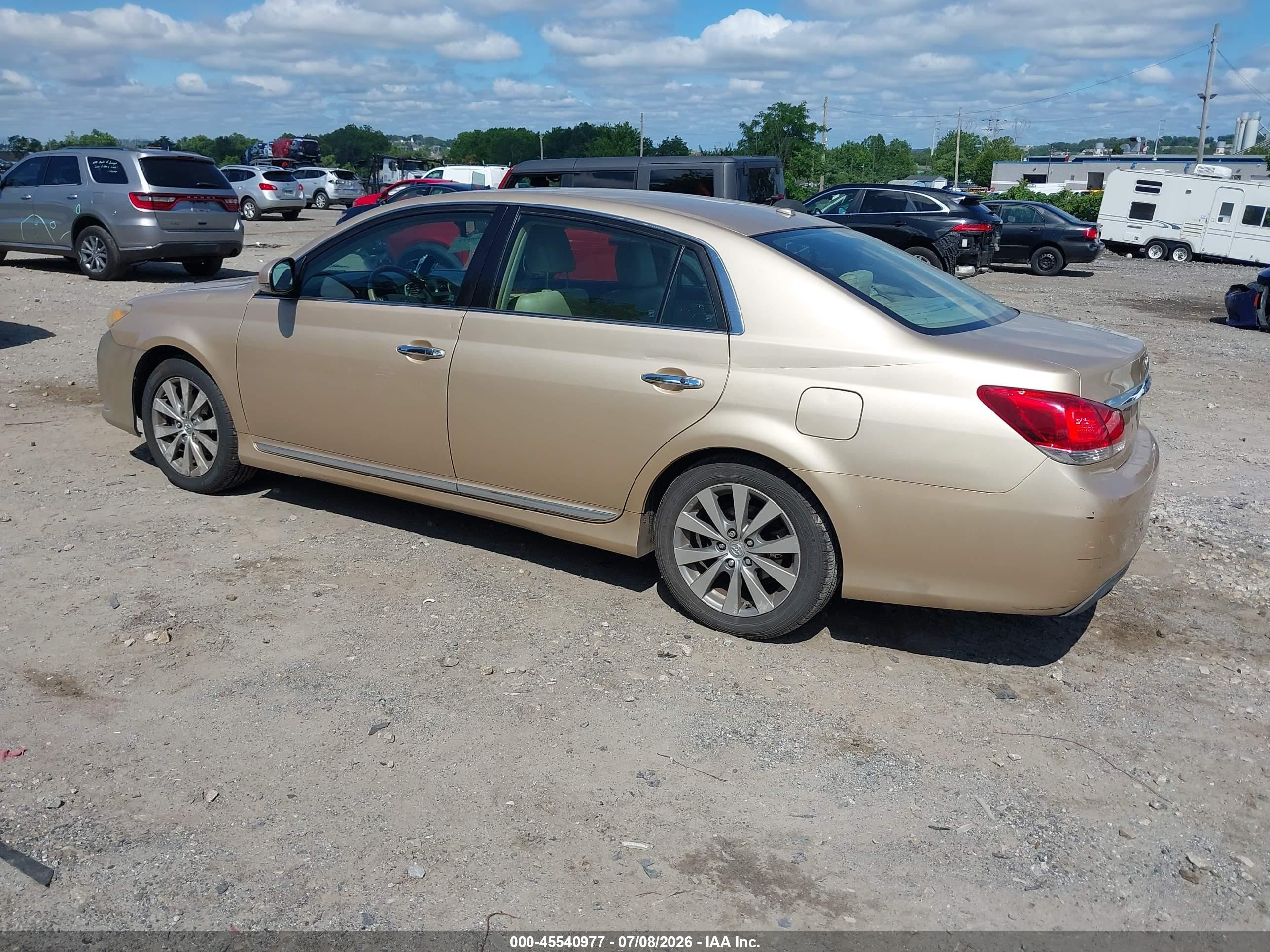 2011 Toyota Avalon Limited Gold vin: 4T1BK3DB1BU414752