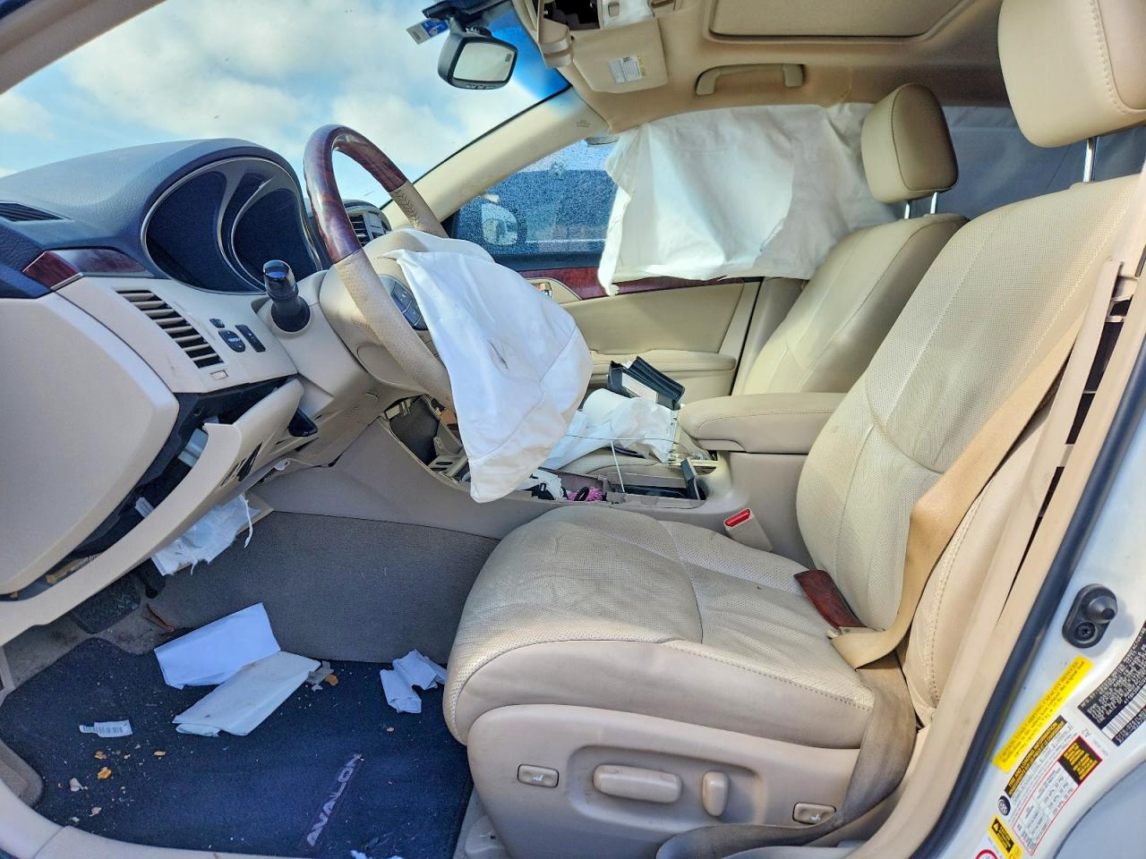2012 Toyota Avalon Limited White vin: 4T1BK3DB1CU444075