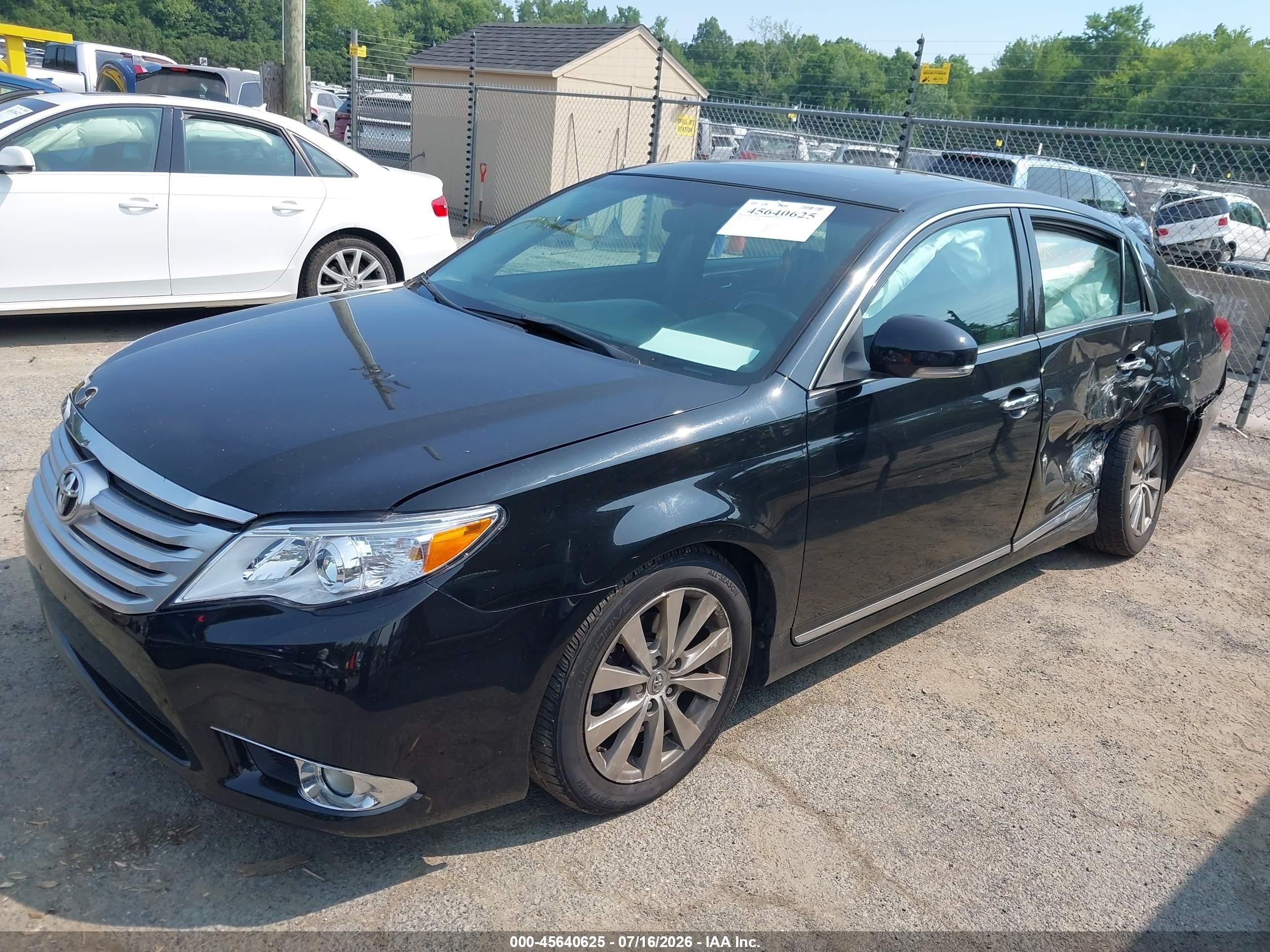 2011 Toyota Avalon Limited Black vin: 4T1BK3DB2BU385696