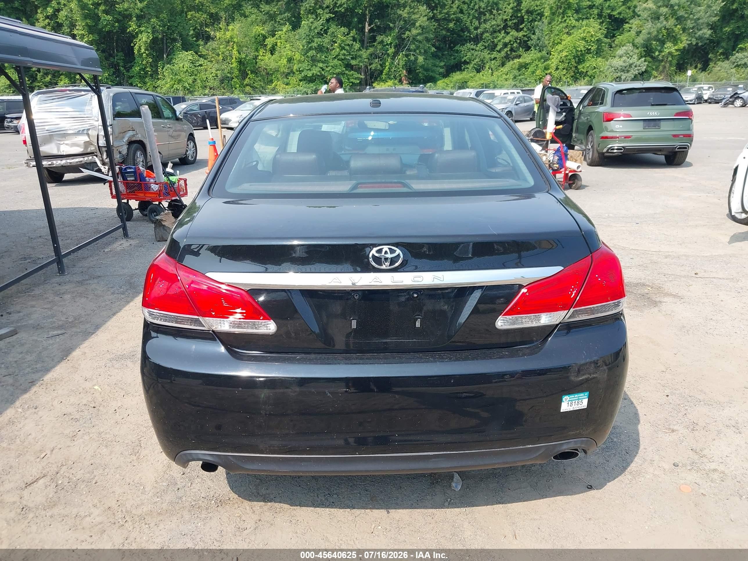 2011 Toyota Avalon Limited Black vin: 4T1BK3DB2BU385696