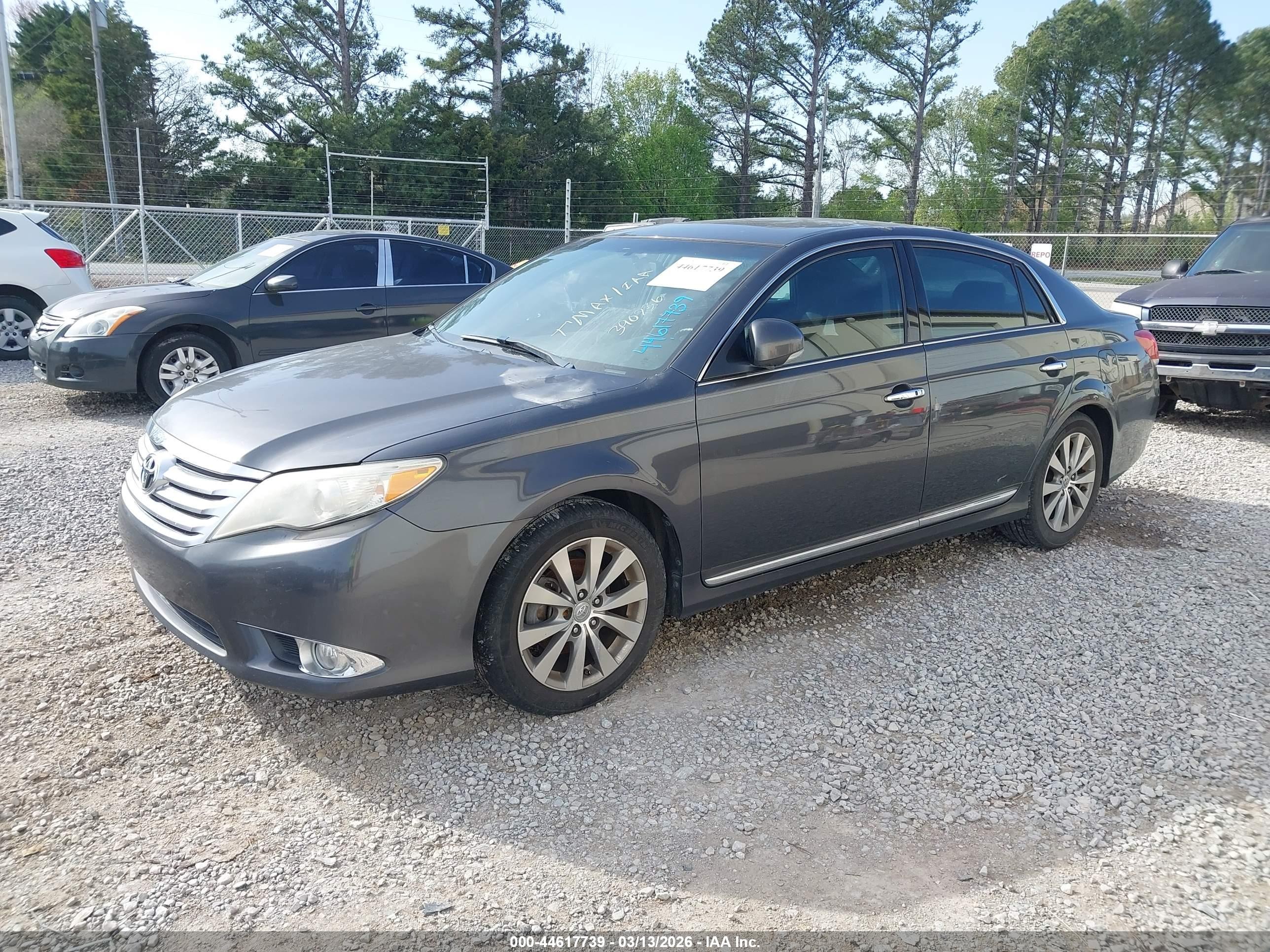 2011 Toyota Avalon Limited Gray vin: 4T1BK3DB2BU390736