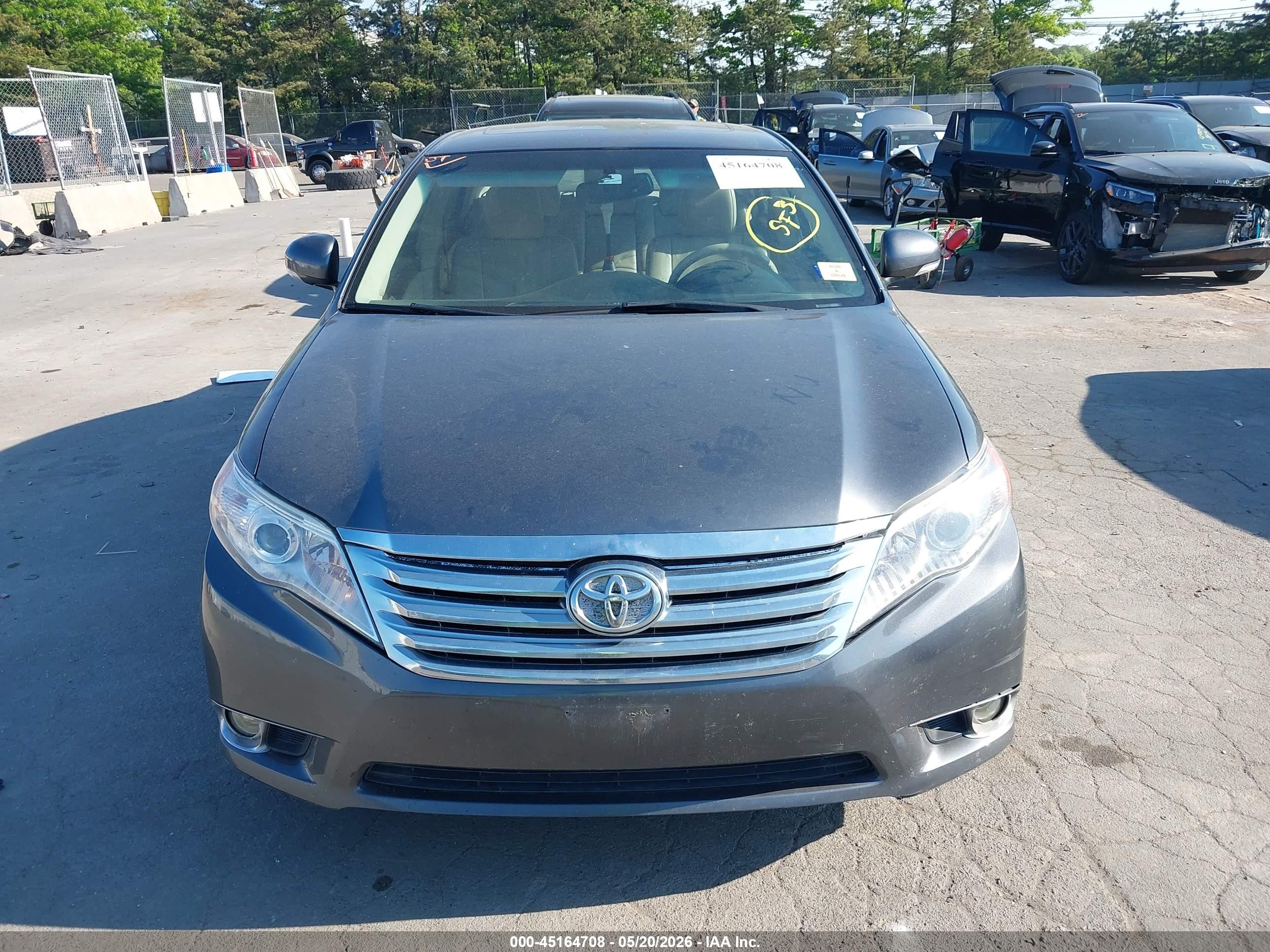 2011 Toyota Avalon   Gray vin: 4T1BK3DB2BU394494