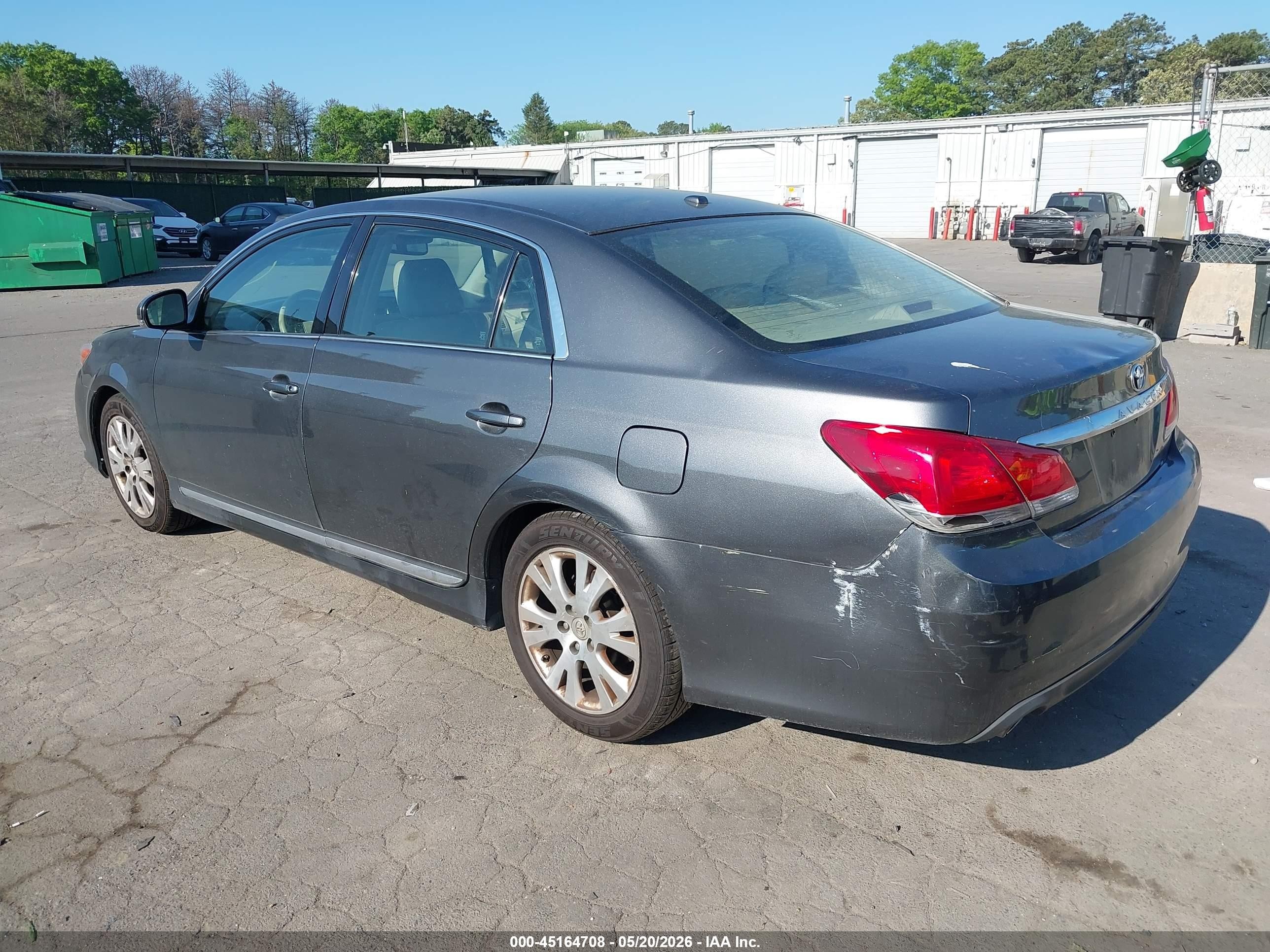 2011 Toyota Avalon   Gray vin: 4T1BK3DB2BU394494
