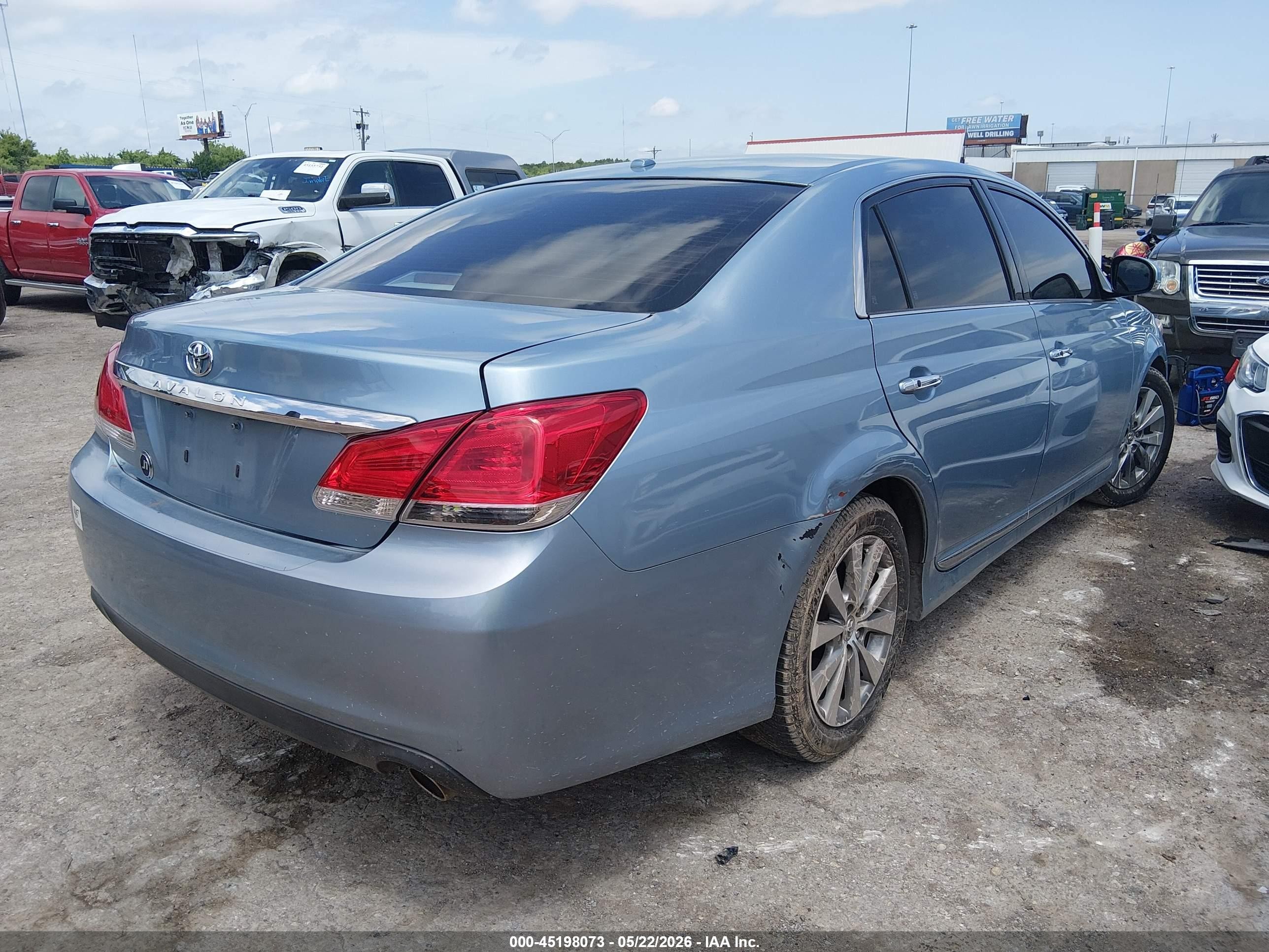2011 Toyota Avalon Limited Blue vin: 4T1BK3DB2BU395919