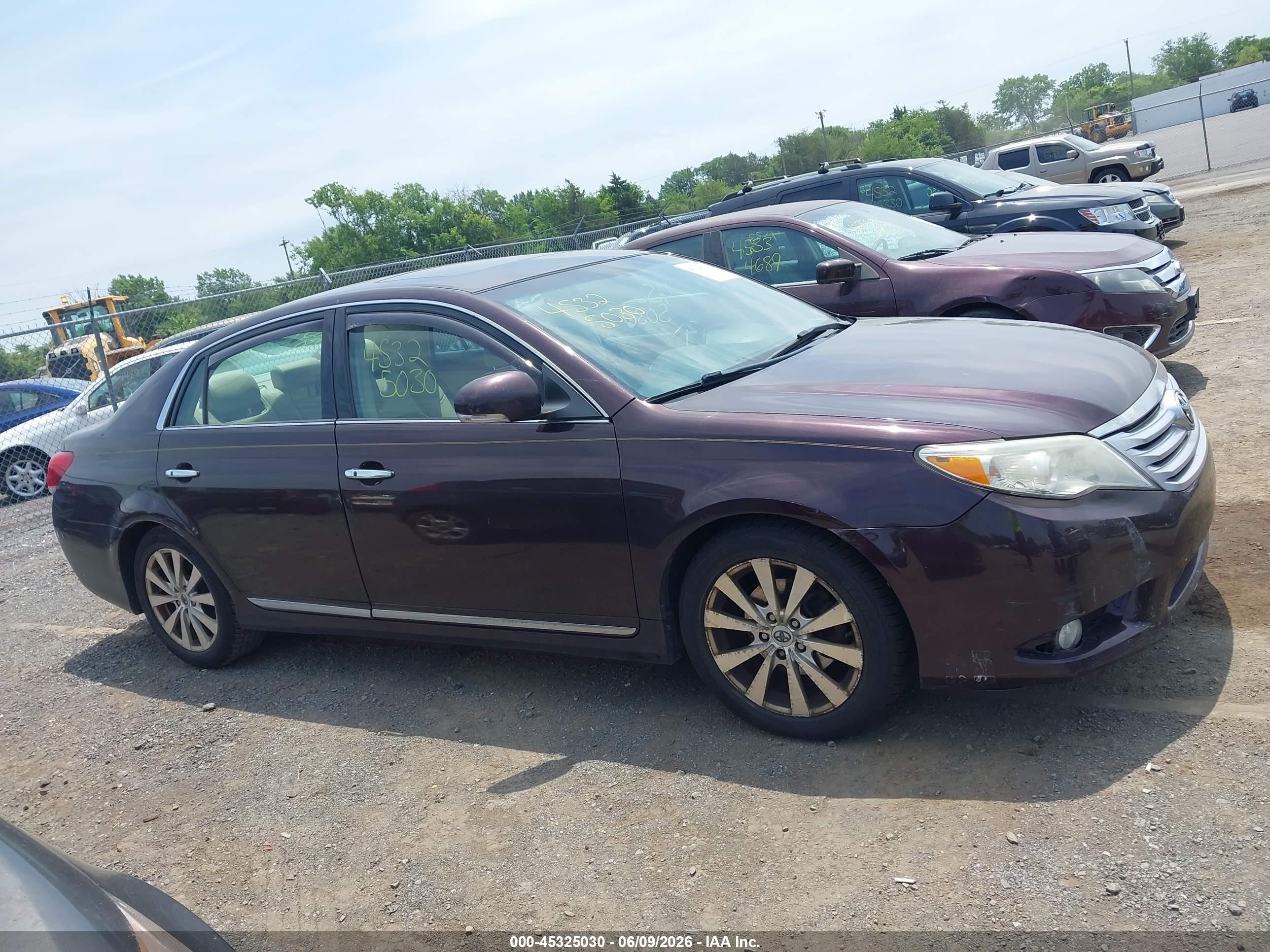 2011 Toyota Avalon Limited Burgundy vin: 4T1BK3DB2BU405364