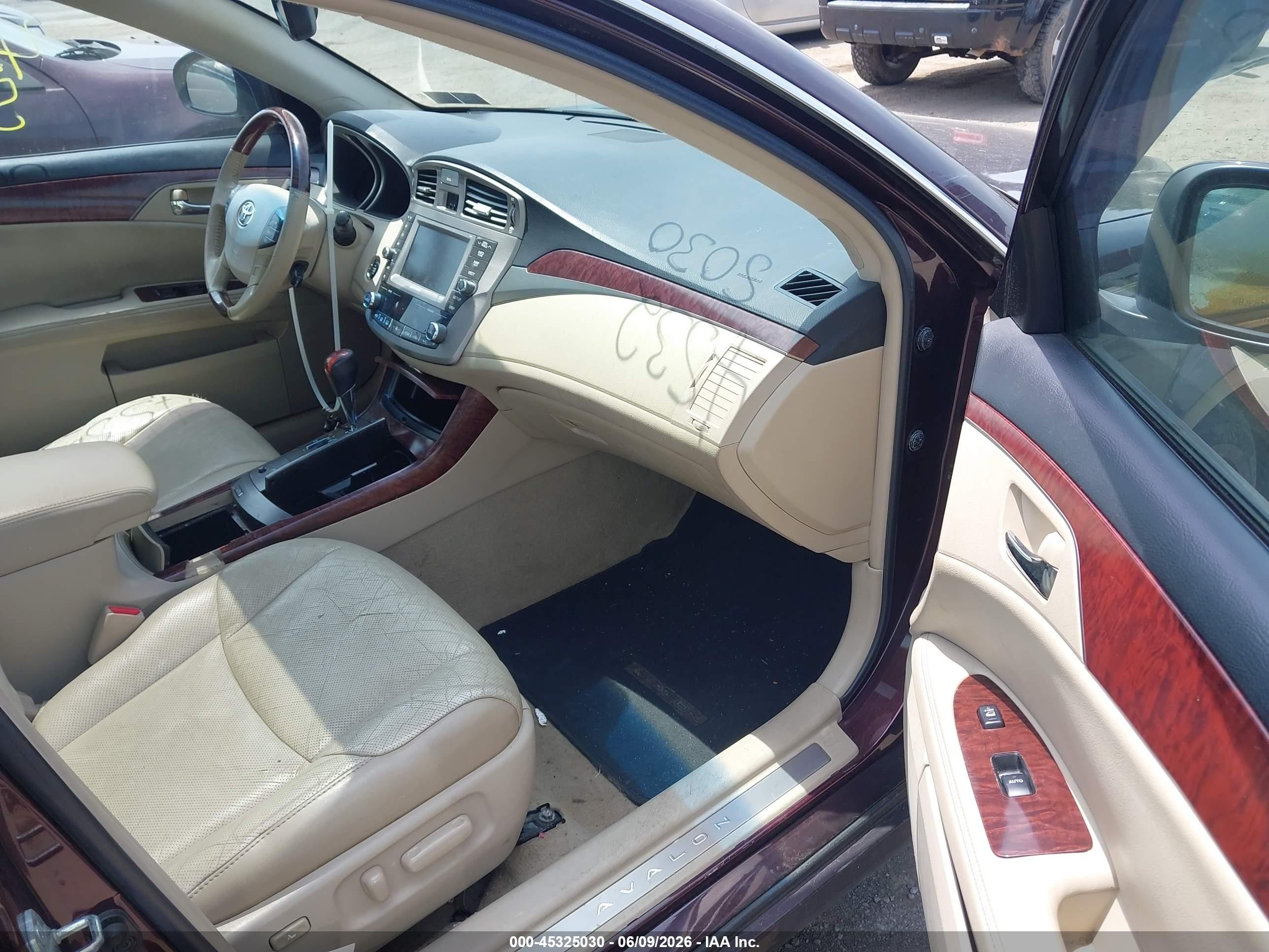 2011 Toyota Avalon Limited Burgundy vin: 4T1BK3DB2BU405364