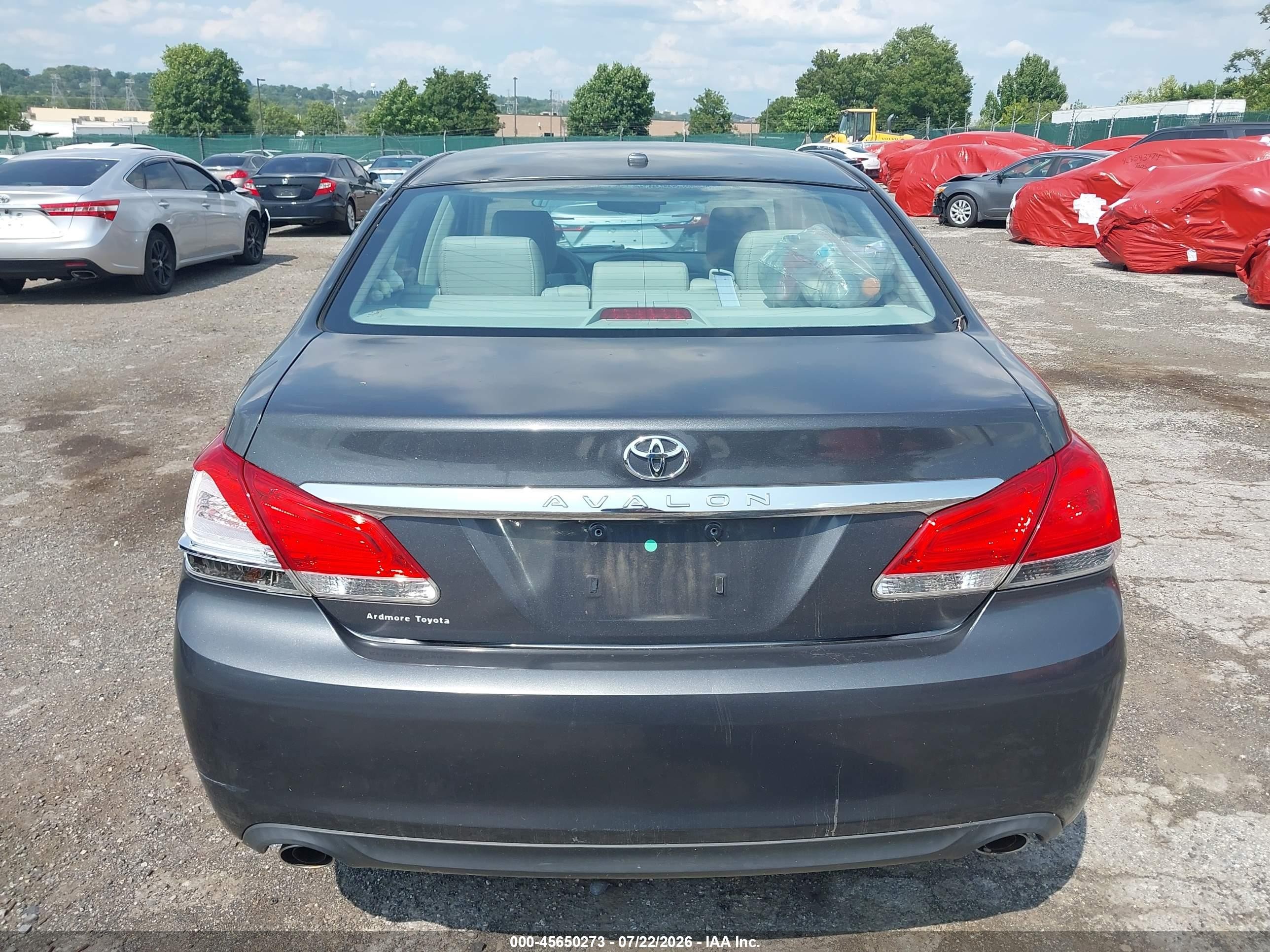 2011 Toyota Avalon   Gray vin: 4T1BK3DB2BU428028