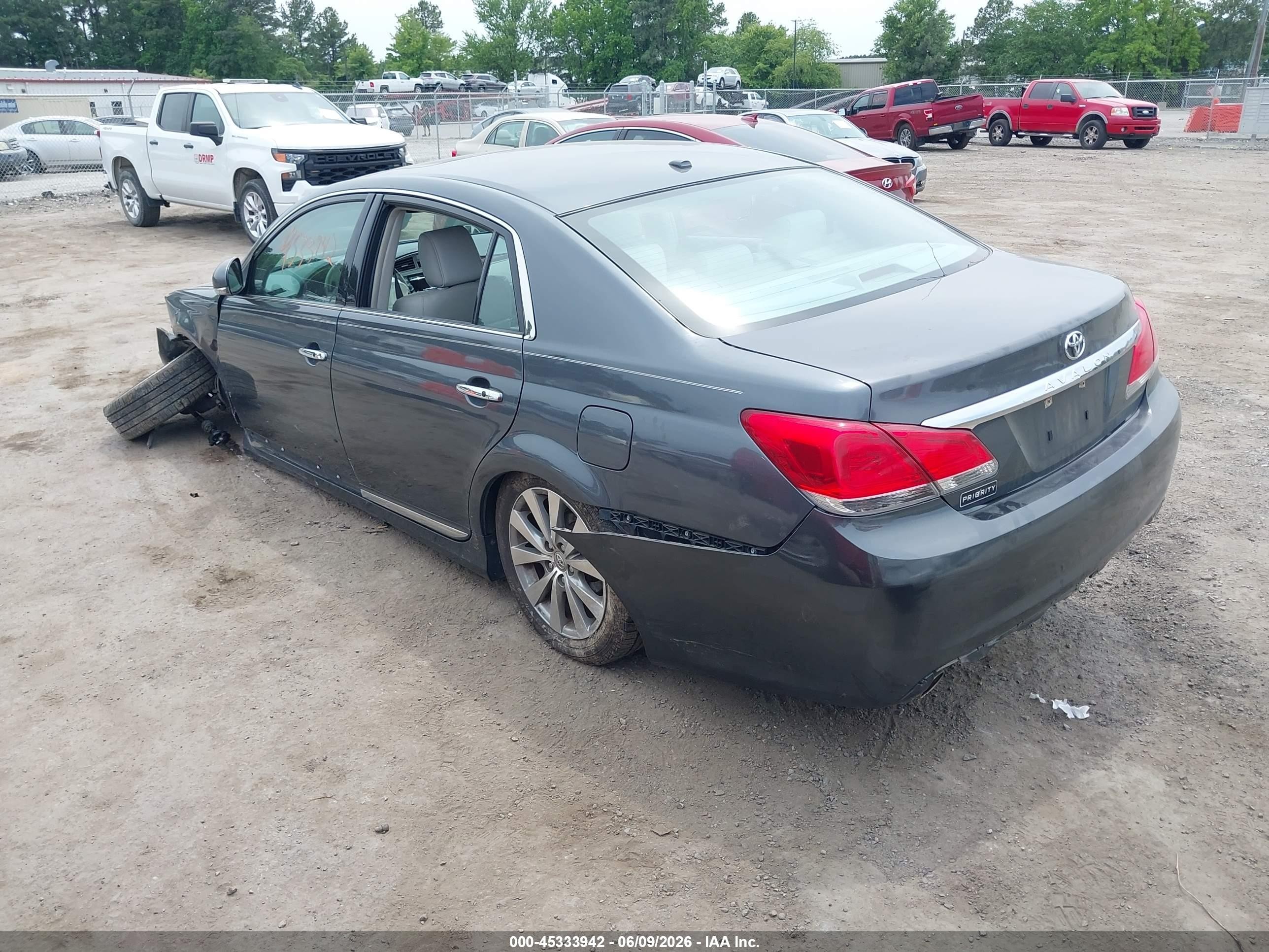 2011 Toyota Avalon Limited Серый vin: 4T1BK3DB2BU435464
