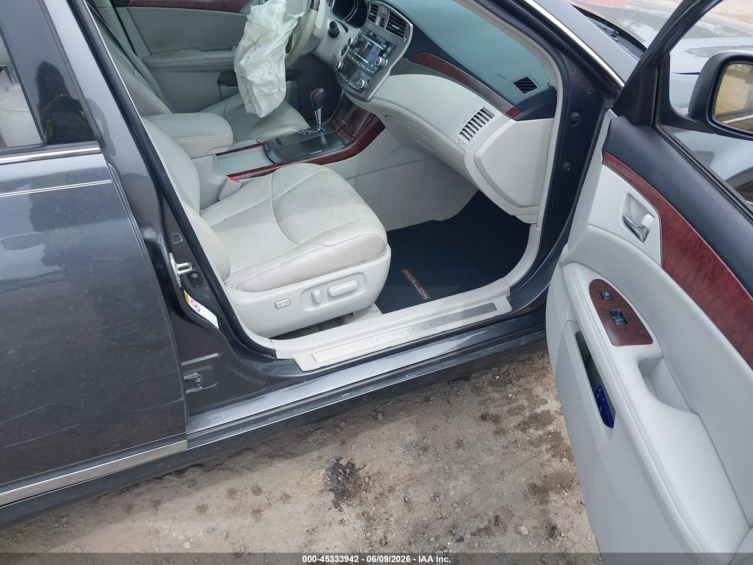 2011 Toyota Avalon Limited Серый vin: 4T1BK3DB2BU435464