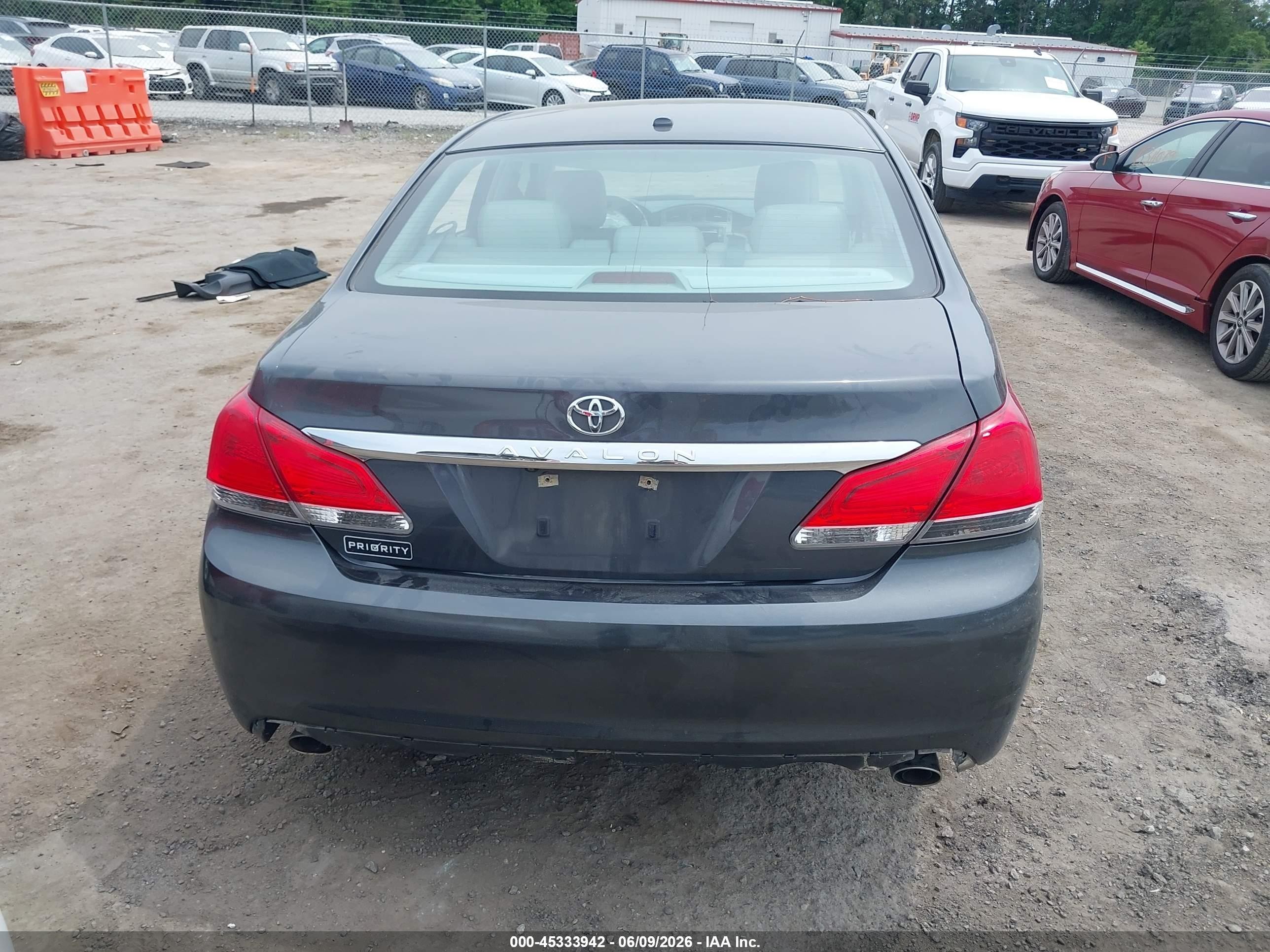 2011 Toyota Avalon Limited Серый vin: 4T1BK3DB2BU435464