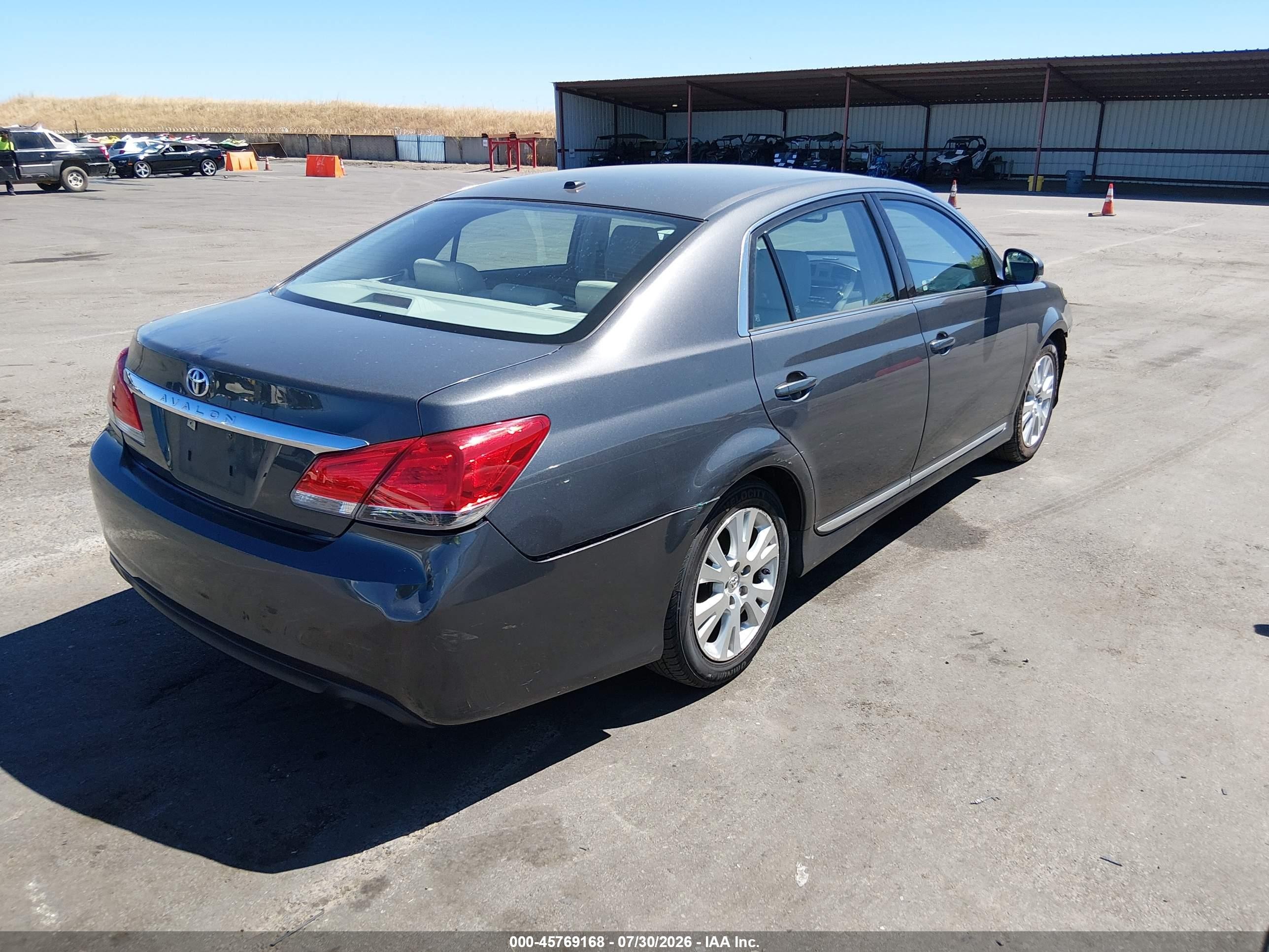2012 Toyota Avalon   Gray vin: 4T1BK3DB2CU444893