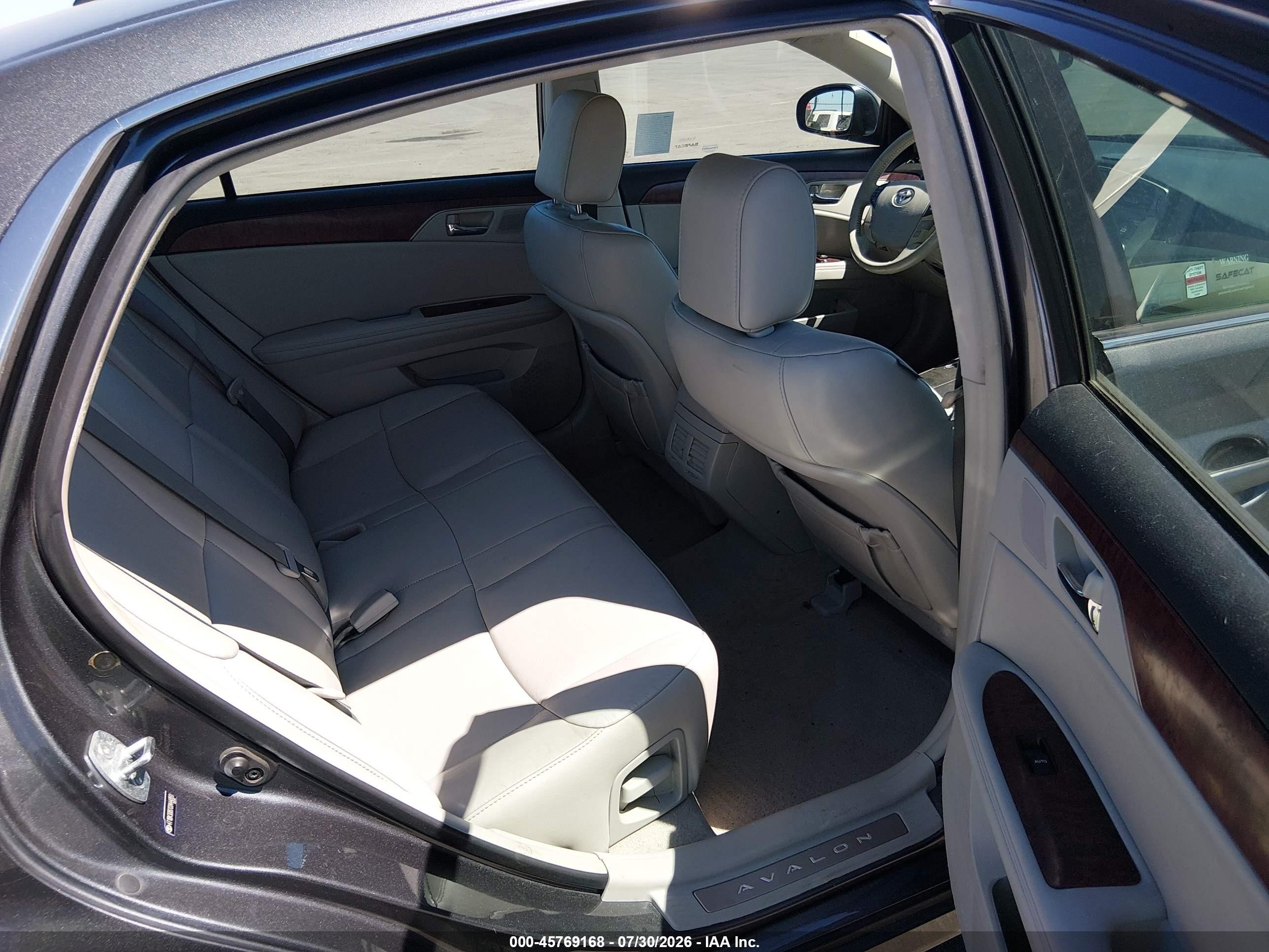 2012 Toyota Avalon   Gray vin: 4T1BK3DB2CU444893