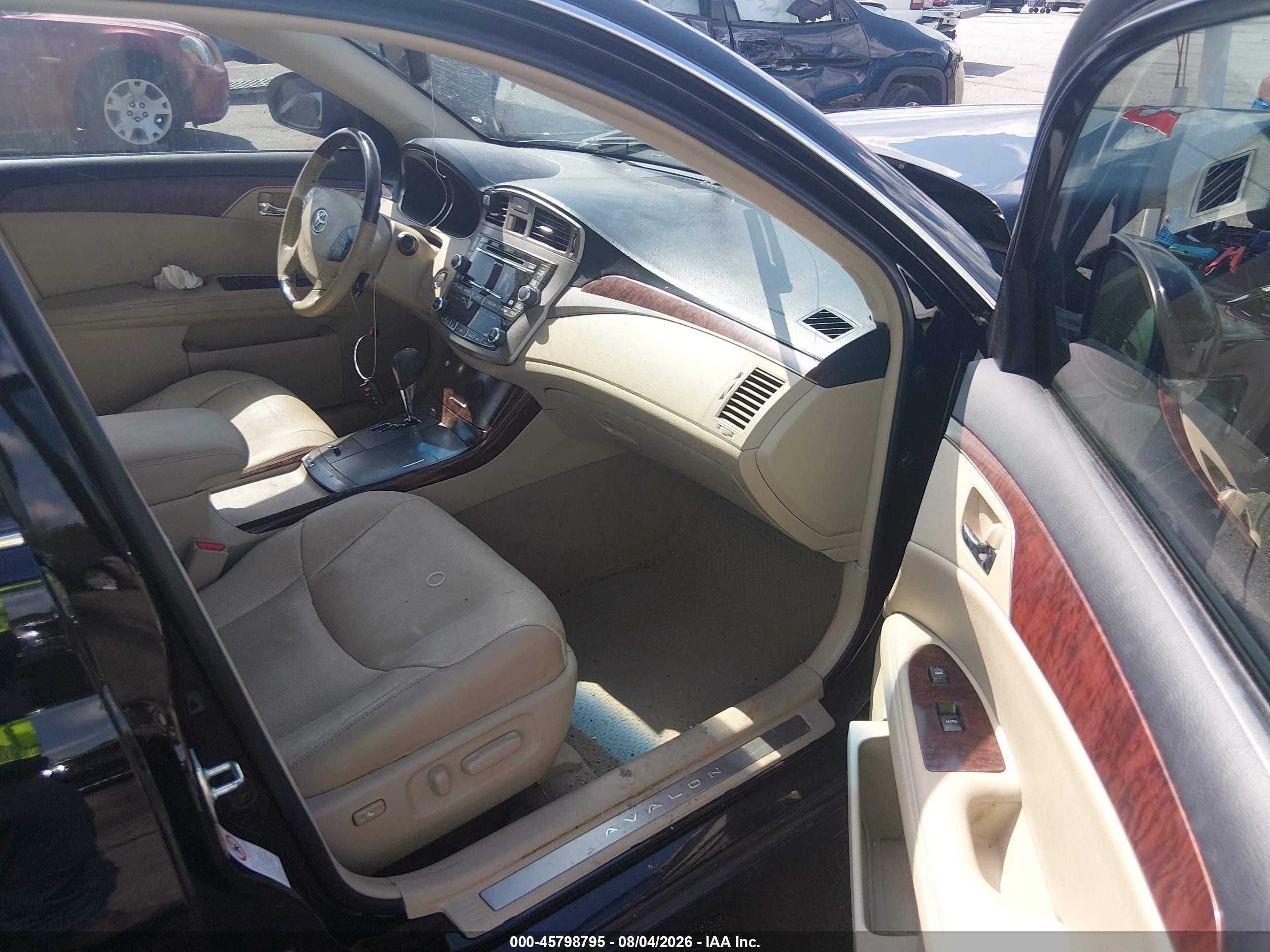 2012 Toyota Avalon Limited Black vin: 4T1BK3DB2CU462794