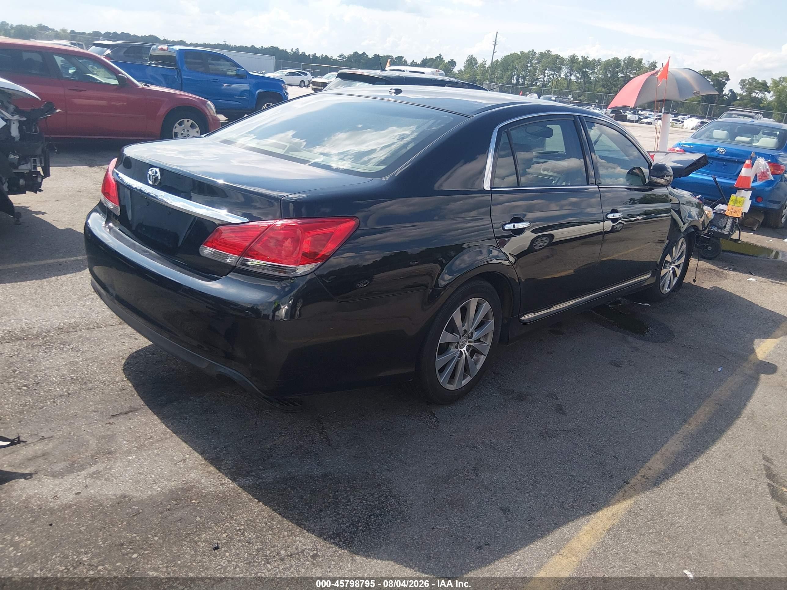 2012 Toyota Avalon Limited Black vin: 4T1BK3DB2CU462794
