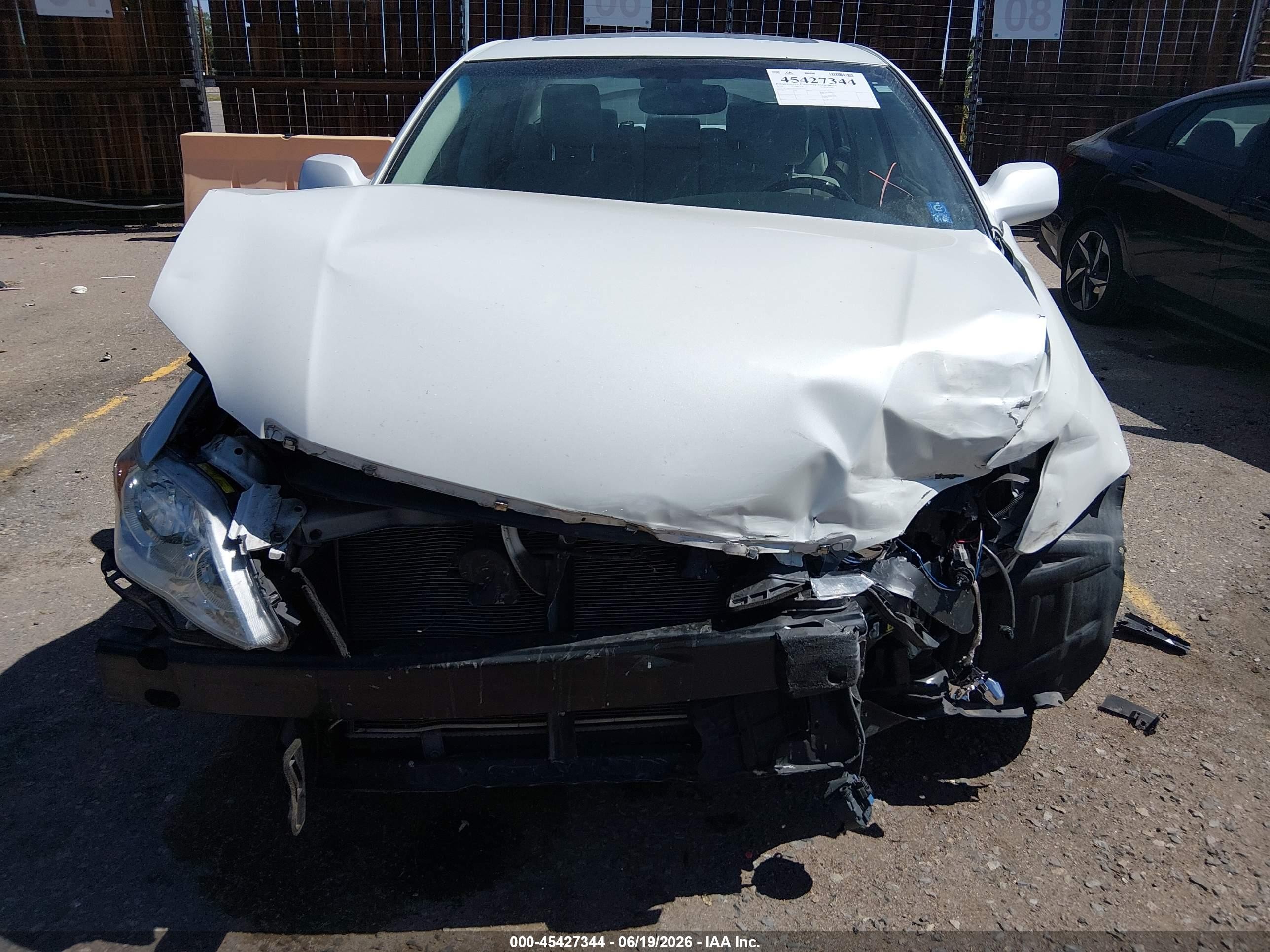 2010 Toyota Avalon Limited White vin: 4T1BK3DB3AU357551