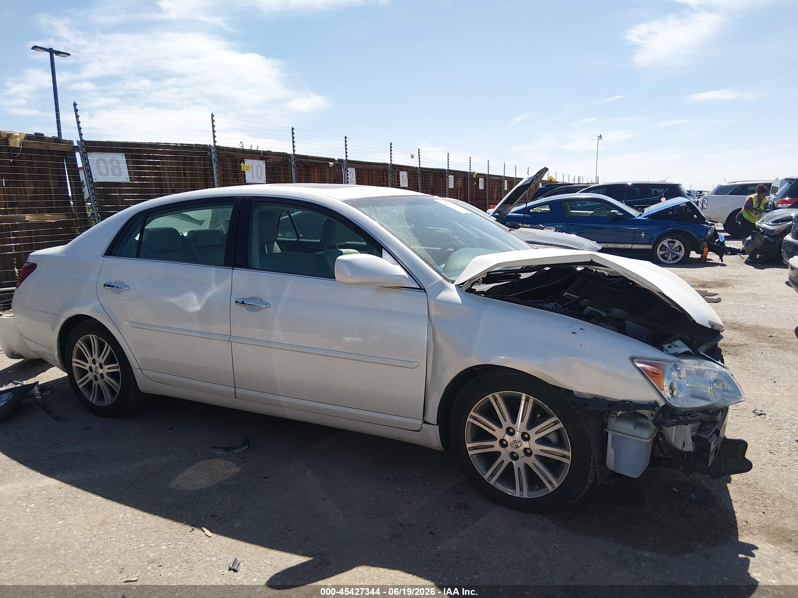 2010 Toyota Avalon Limited White vin: 4T1BK3DB3AU357551