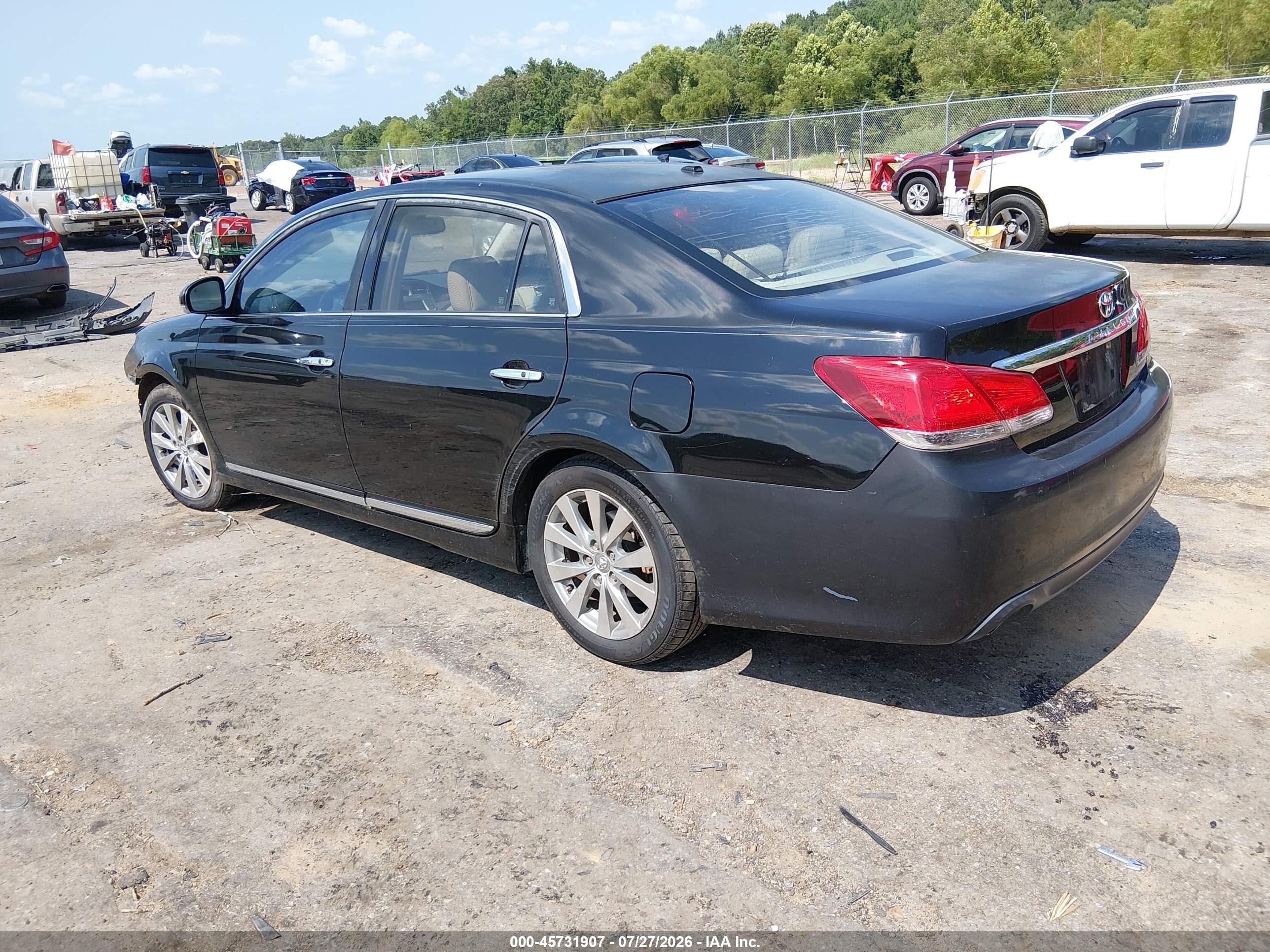 2011 Toyota Avalon Limited Black vin: 4T1BK3DB3BU374934