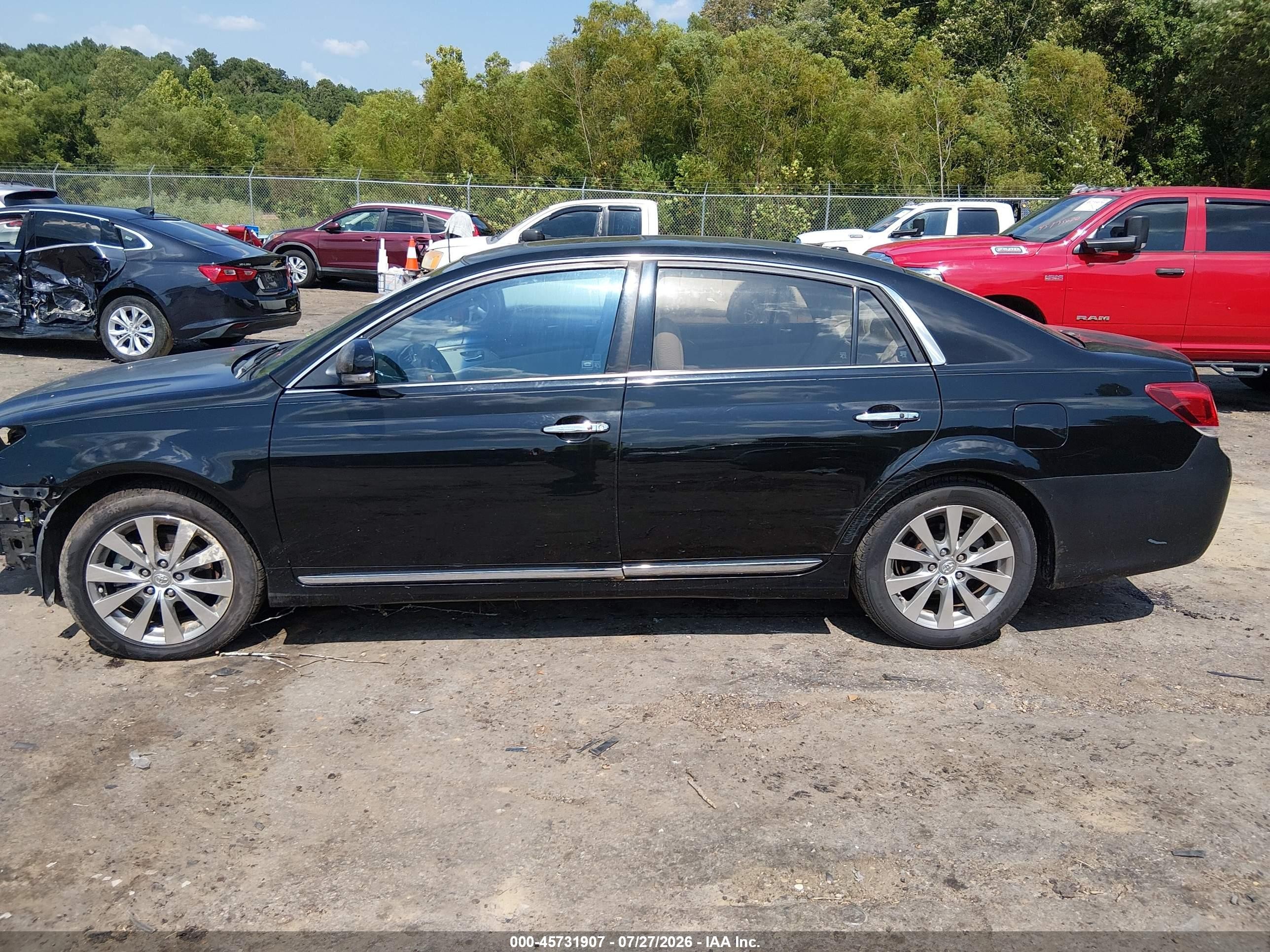2011 Toyota Avalon Limited Black vin: 4T1BK3DB3BU374934