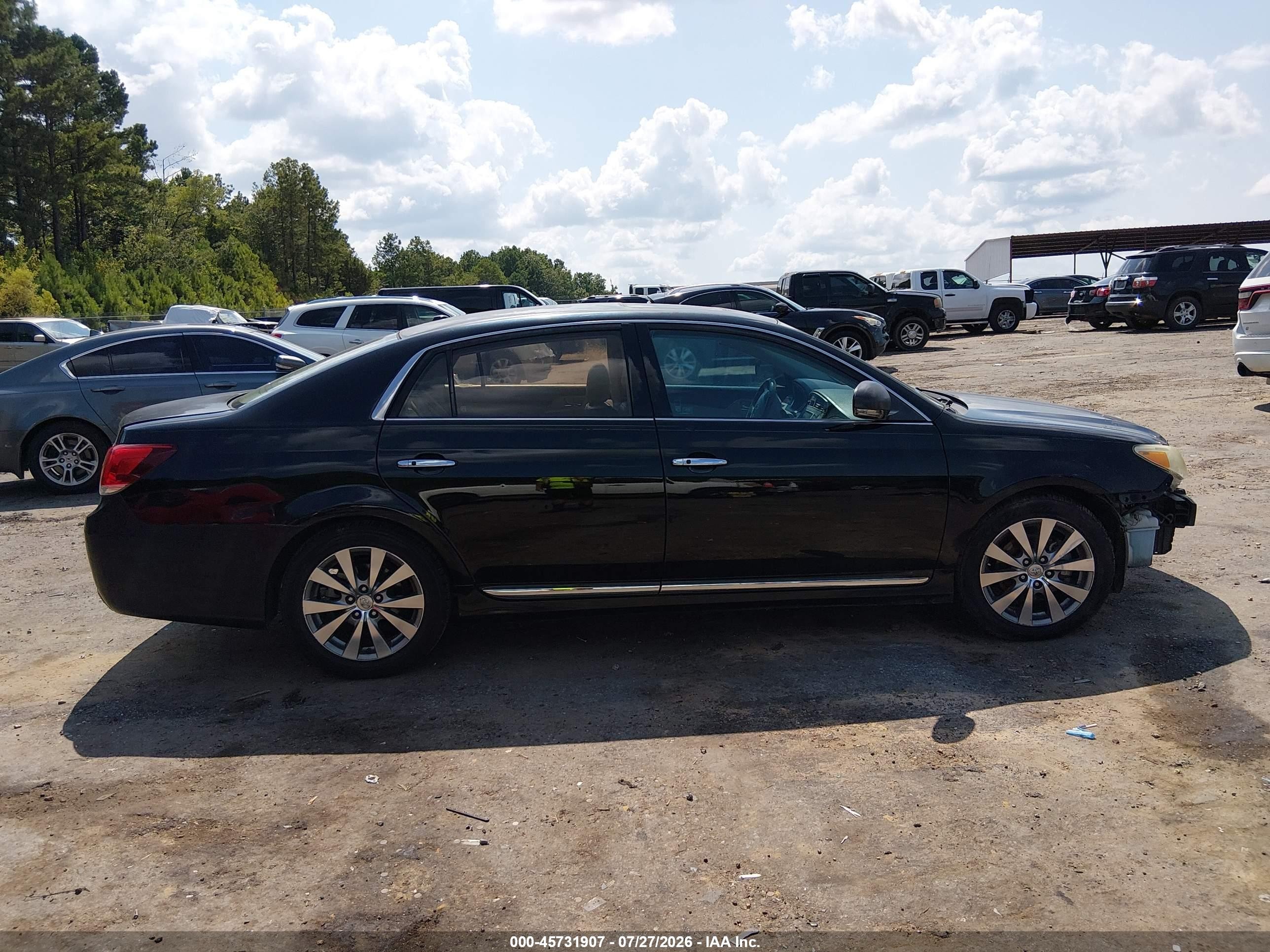 2011 Toyota Avalon Limited Black vin: 4T1BK3DB3BU374934