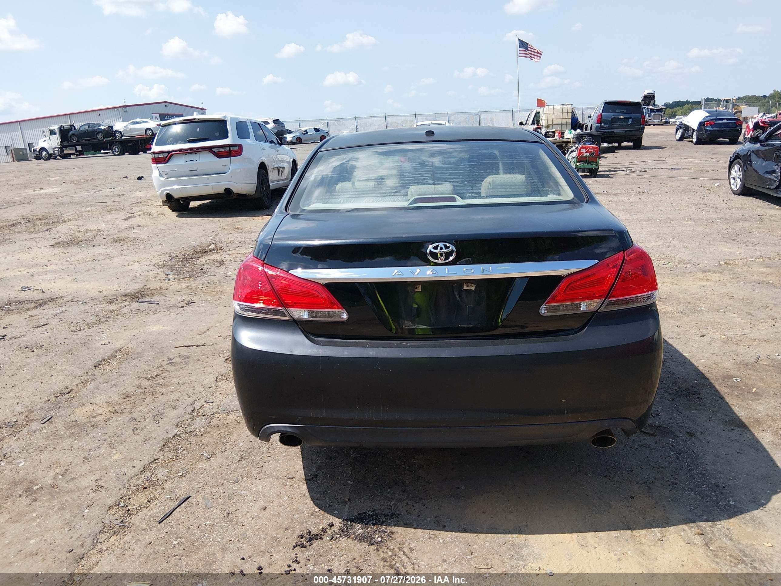 2011 Toyota Avalon Limited Black vin: 4T1BK3DB3BU374934