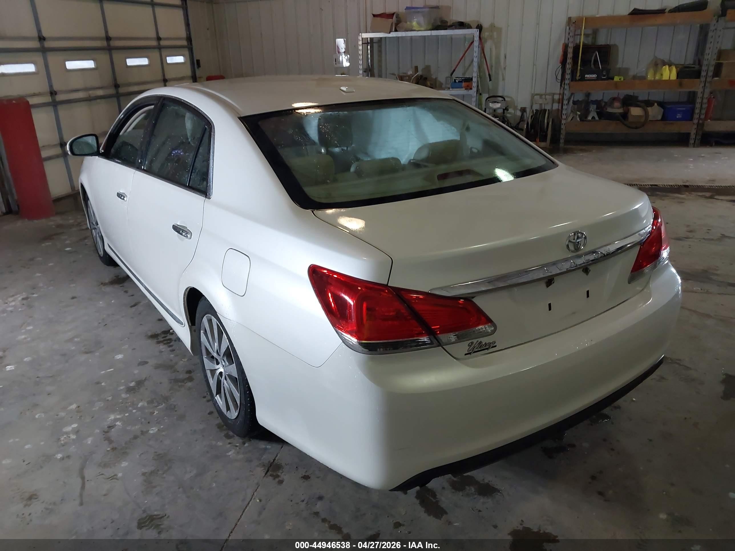 2011 Toyota Avalon Limited White vin: 4T1BK3DB3BU414347