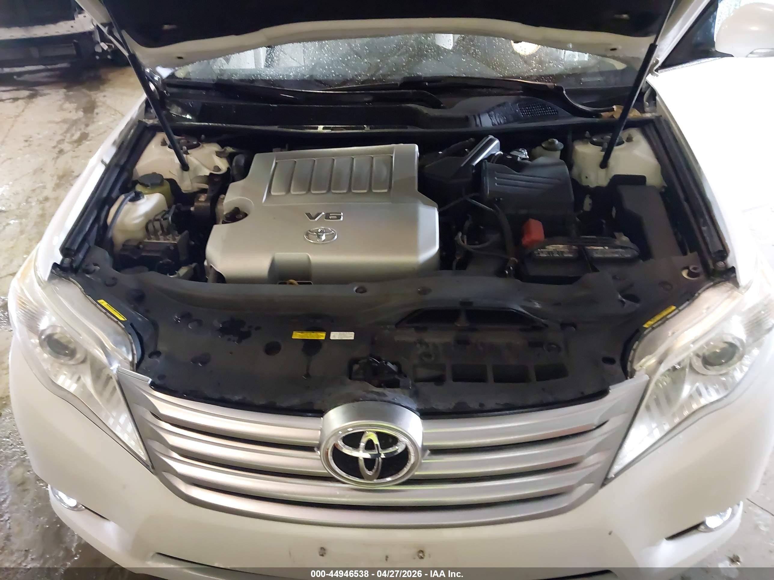 2011 Toyota Avalon Limited White vin: 4T1BK3DB3BU414347